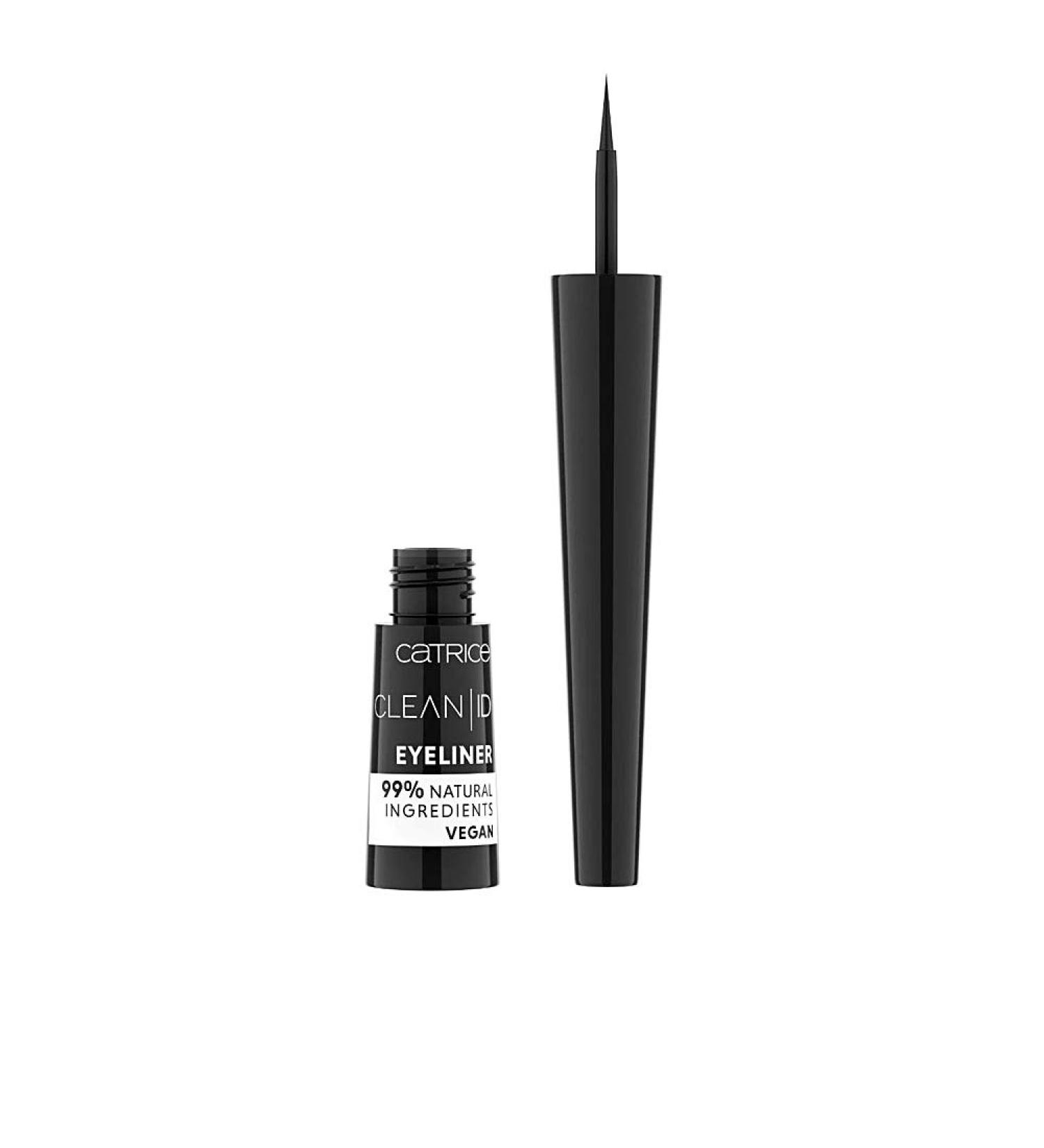Catrice Clean Id Eyeliner Eye Liner No. 010 Truly Black Black Matt vegan corresponds to our Clean Beauty Standard without perfume (2.5 ml)