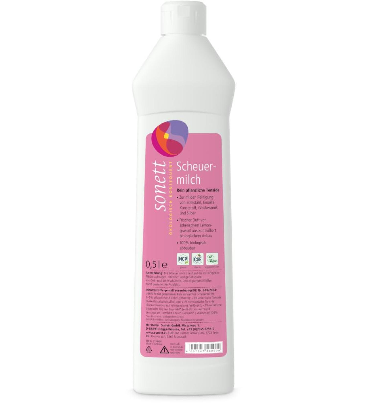 Sonett Organic scouring milk (6 x 500 ml)