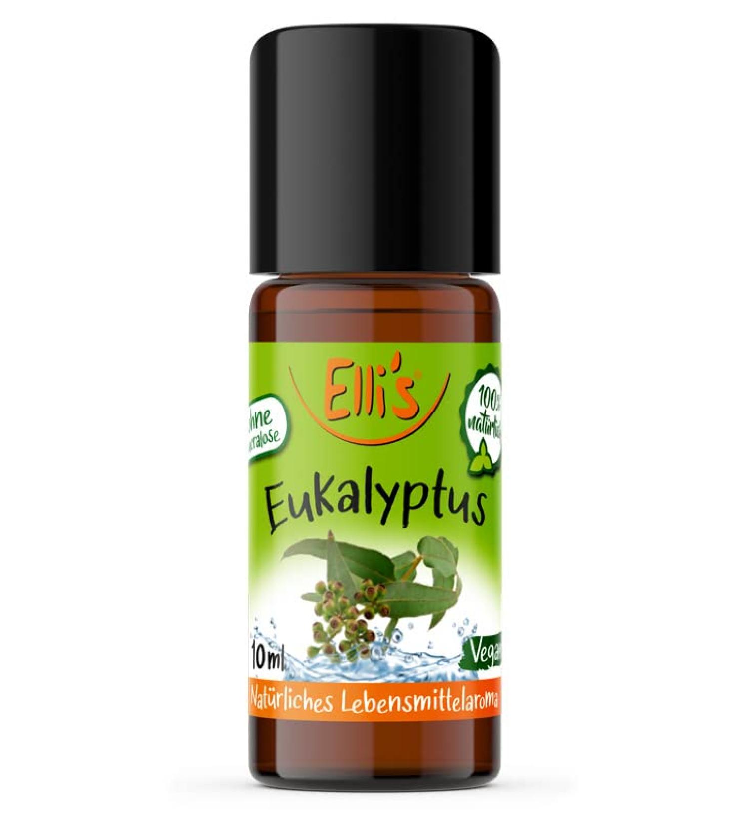 Elli's Aromas Eucalyptus Natural Food Aroma | 100% Vegan & Natural Concentrate | Perfect for Dishes & Drinks | 10 ml - Buy Online on GoSupps.com