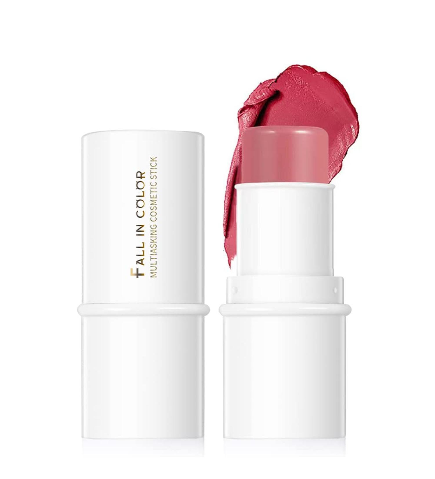 Yeweian Matte Cream Blush Stick - Long Lasting Waterproof Natural Makeup for Cheeks, Eyes, and Lips (05 Rose) - Buy Online on GoSupps.com