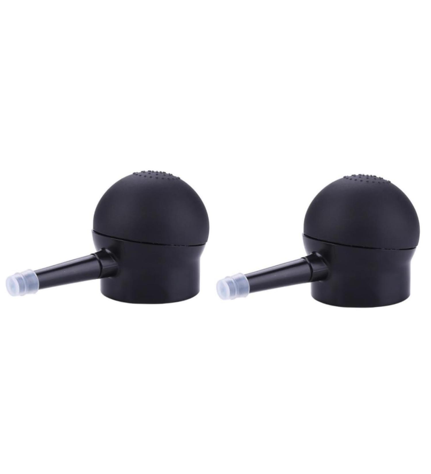 BIUDECO 2 Pcs Silicone Nozzle Hair Extension Nozzle Hair Spray Nozzle Hair Fiber Pump Black Plastic Abs - Buy Online on GoSupps.com