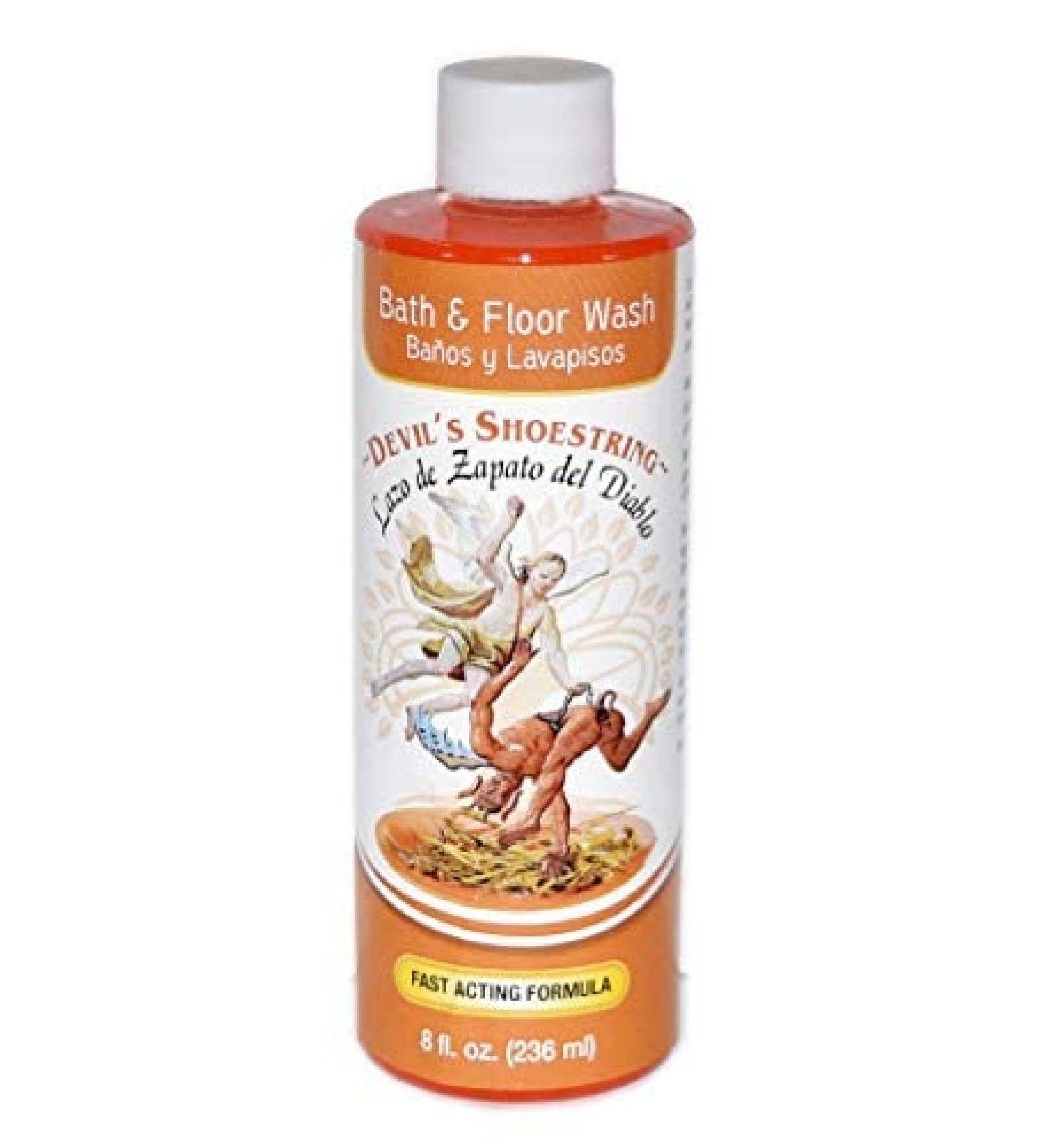 6 BOTTLES DEVIL'S SHOESTRING BATH LAZO DE ZAPATO DEL DIABLO BANO Y LAVAPISOS 8OZ - SPIRITUAL MAGICK PAGAN WICCA SIX BOTTLE PACK