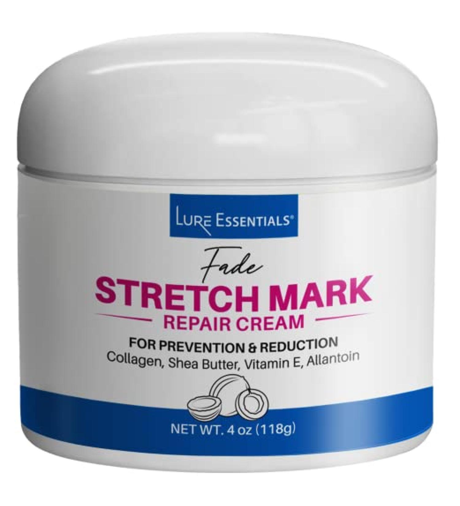 LURE Essentials Fade Stretch Marks Cream with Cocoa Butter - Pregnancy Stretch Mark Remover & Prevention - Buy Online on GoSupps.com