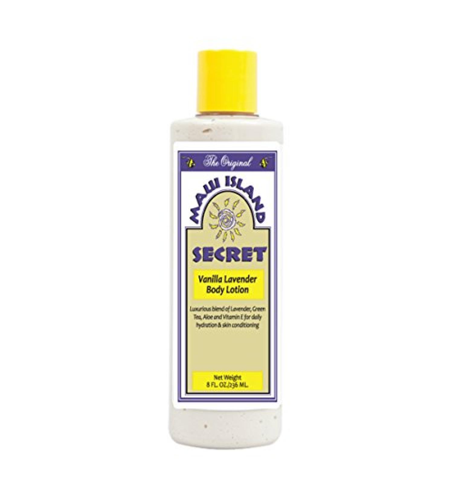 Maui Island Secret Vanilla Lavender Body Lotion 8 oz.