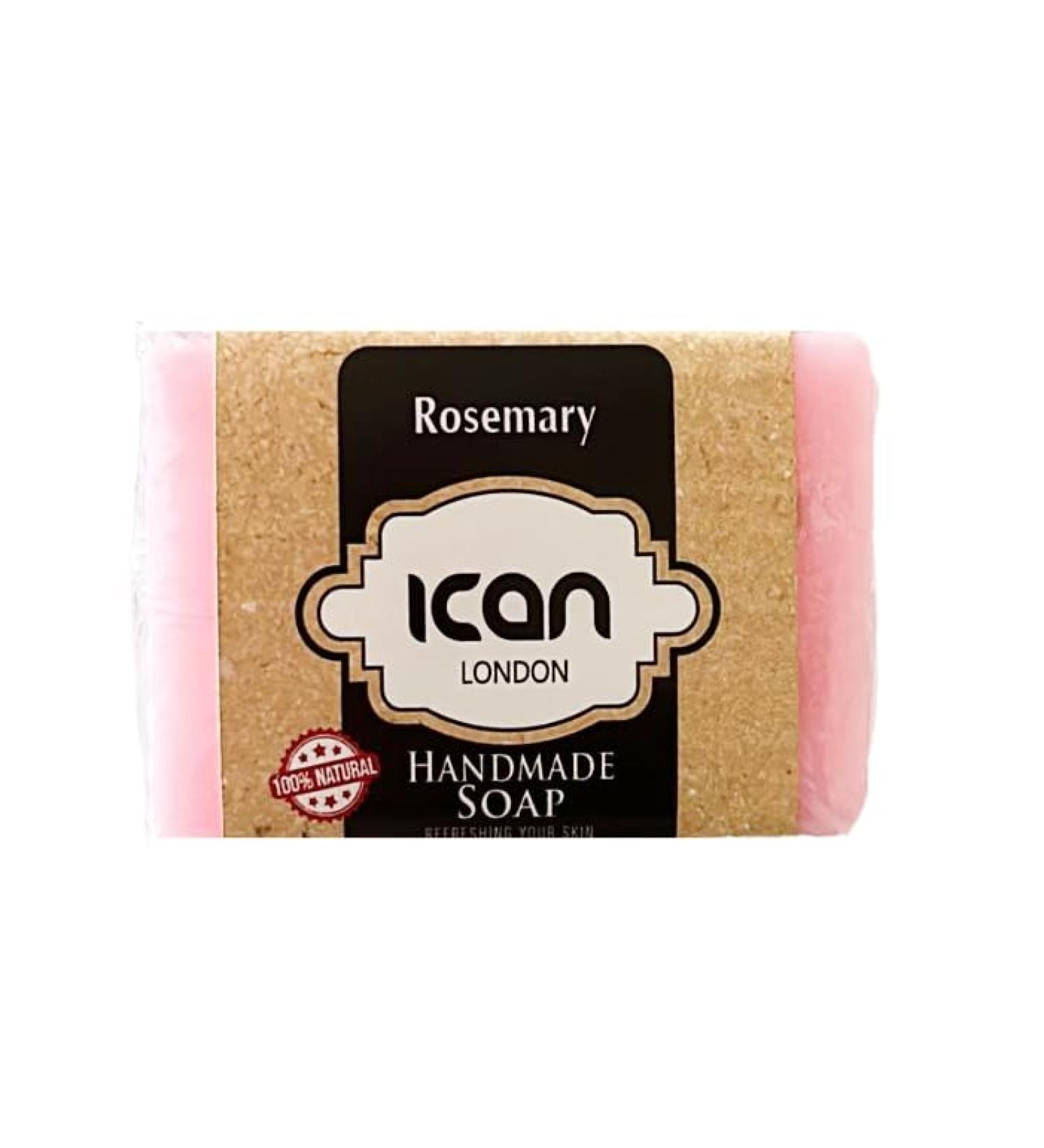 ican London Rosemary Natural Handmade Refreshing & Cleansing Soap For Face And Body 45g