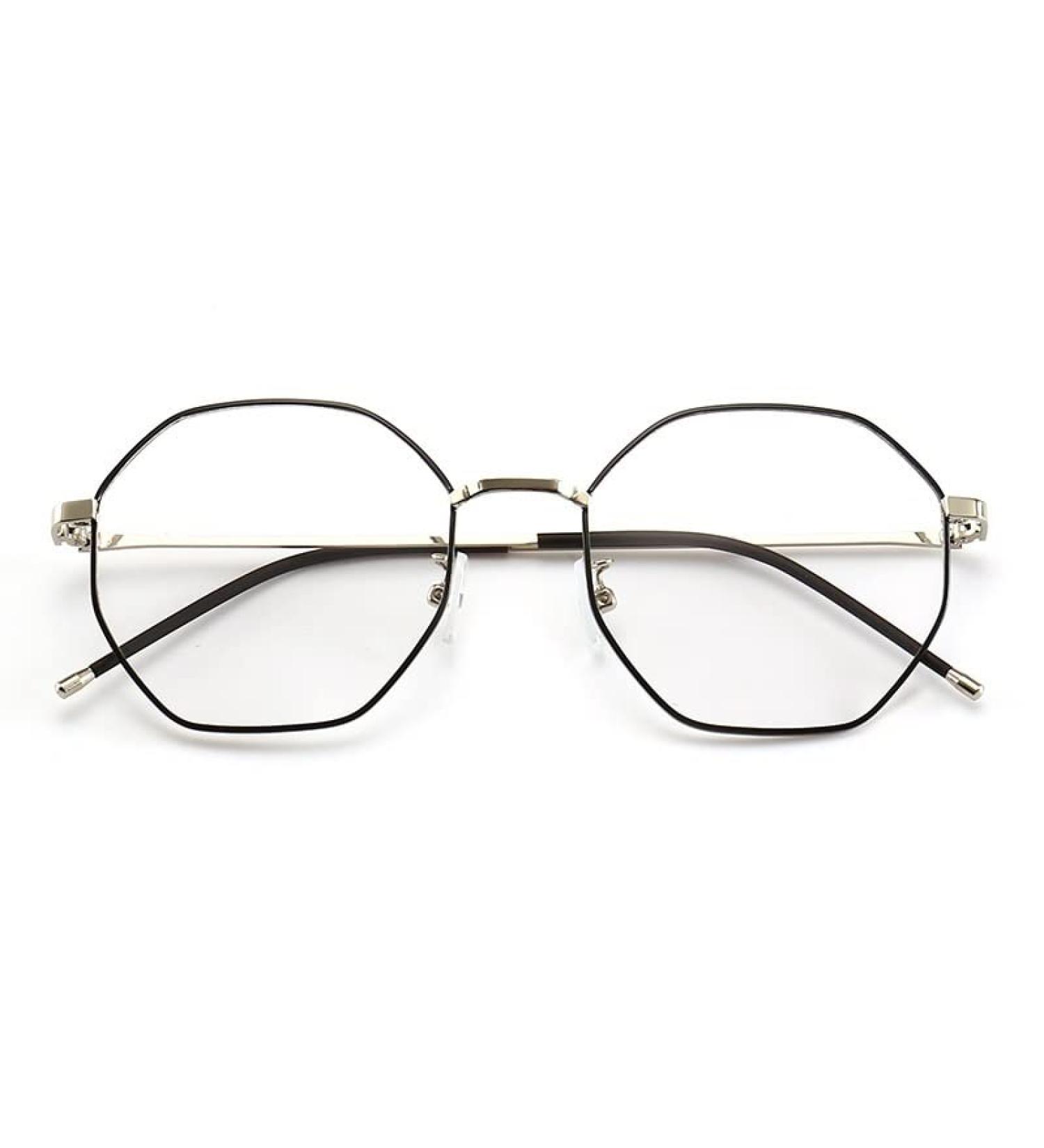 Parwana Unbreakable Polygon Reading Glasses - Retro Anti-Blue Light Computer Readers +200 C1 - Protect Your Eyes from Strain - Buy Online on GoSupps.com