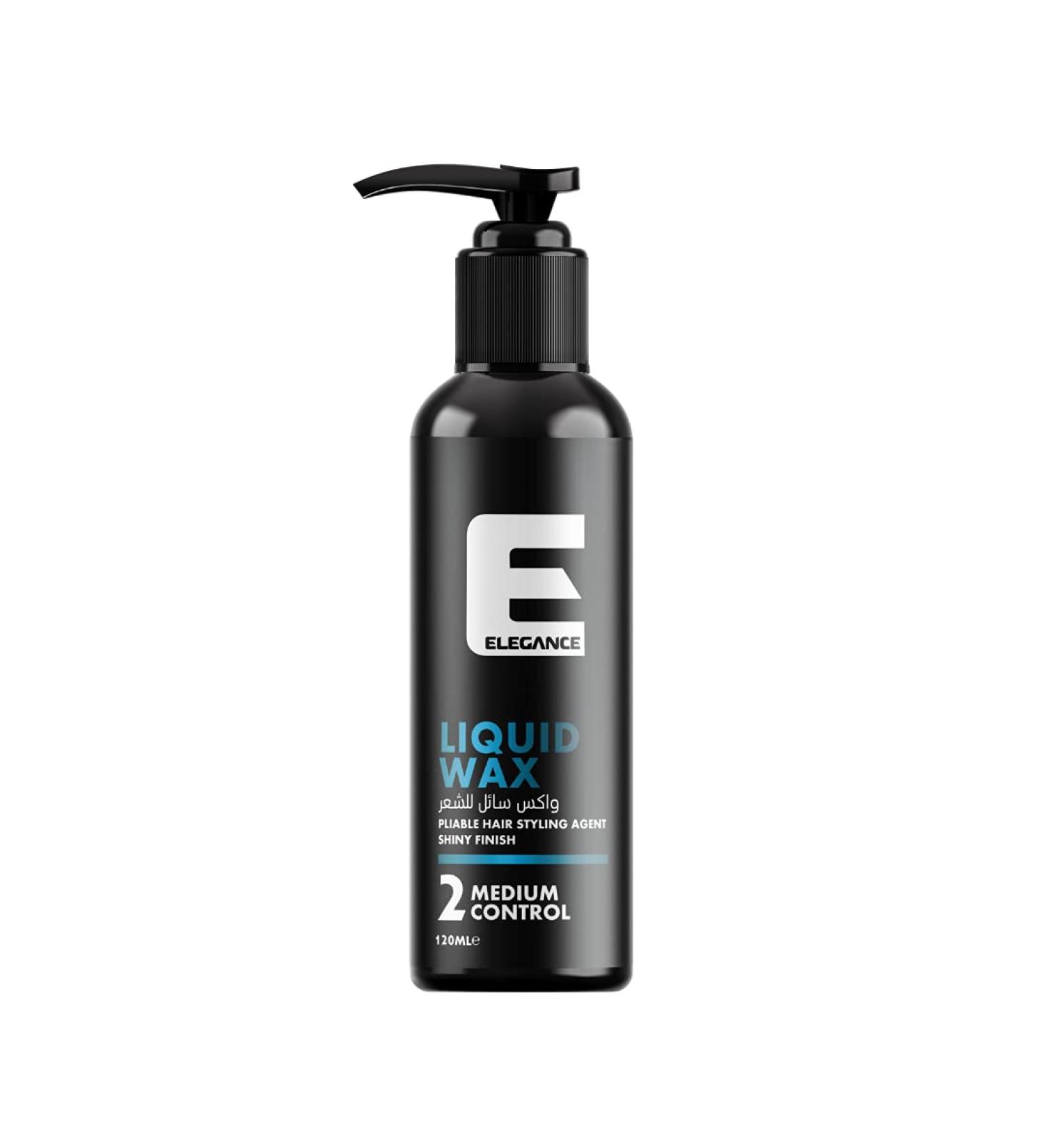 Elegance Liquid Hair Wax - 4.05 Oz Hybrid Formula Medium Control and Shine Easy to Use