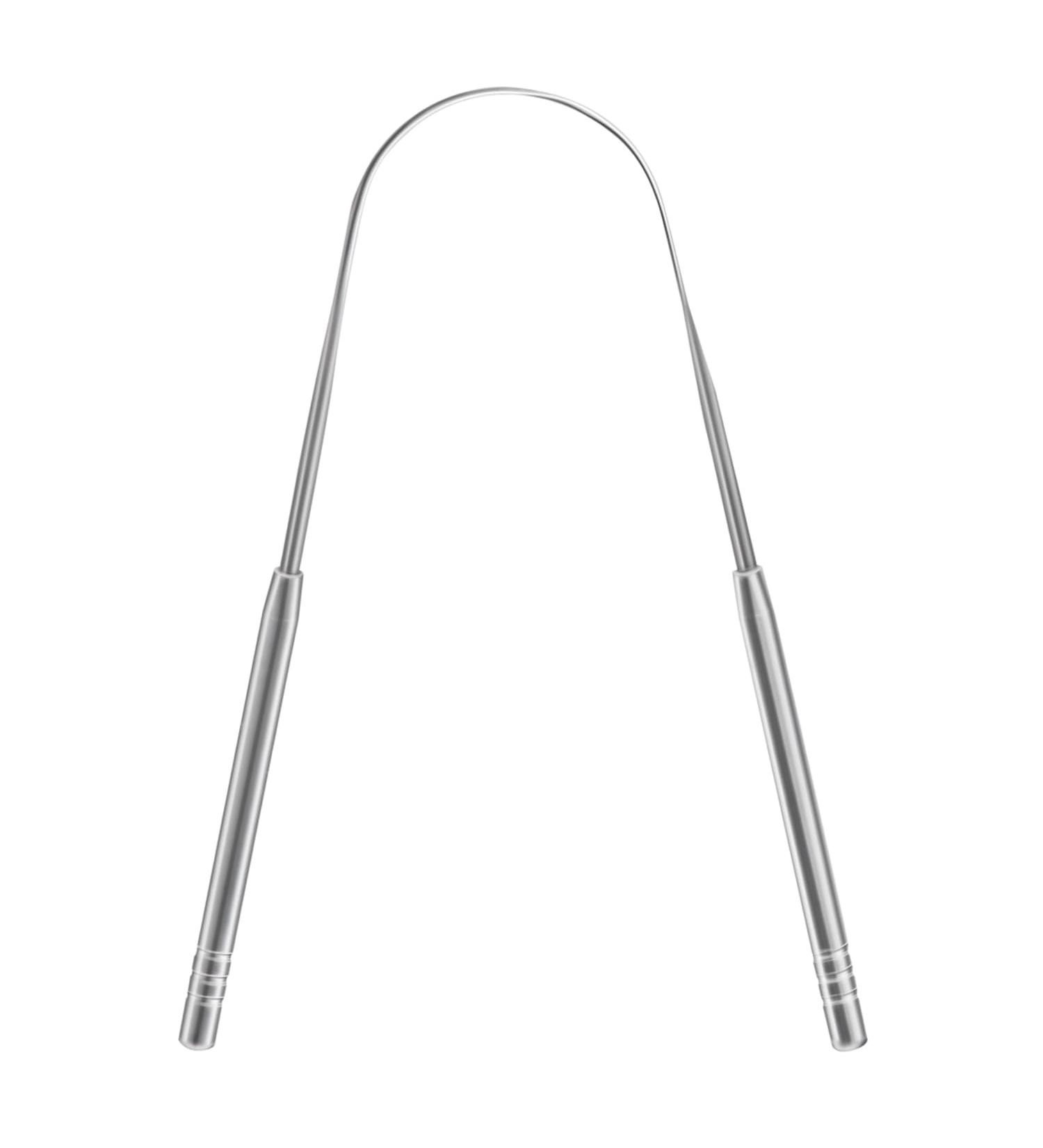 Stainless Steel Tongue Scraper for Fresh Breath and Dental Hygiene - Buy Online on GoSupps.com
