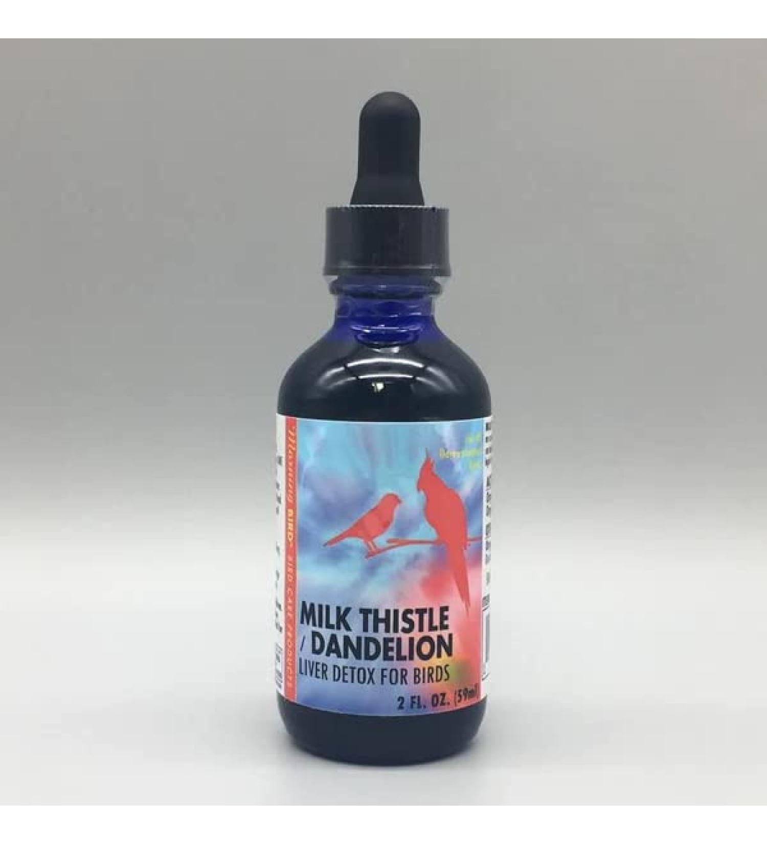 Morning Bird MILK THISTLE DANDELION 1oz 2oz detoxify a bird s liver and to promote good liver health in Birds Finches Canaries Budgies (2oz)