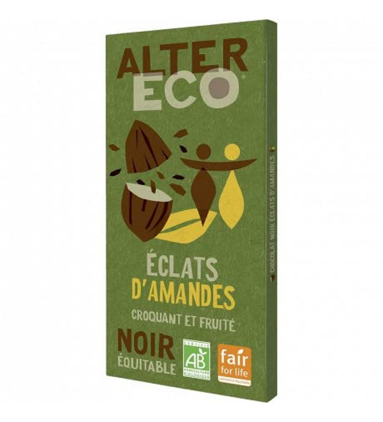 Dark Chocolate Almond Chips 100G | Alter Eco | (Pack of 4) | Best Deal