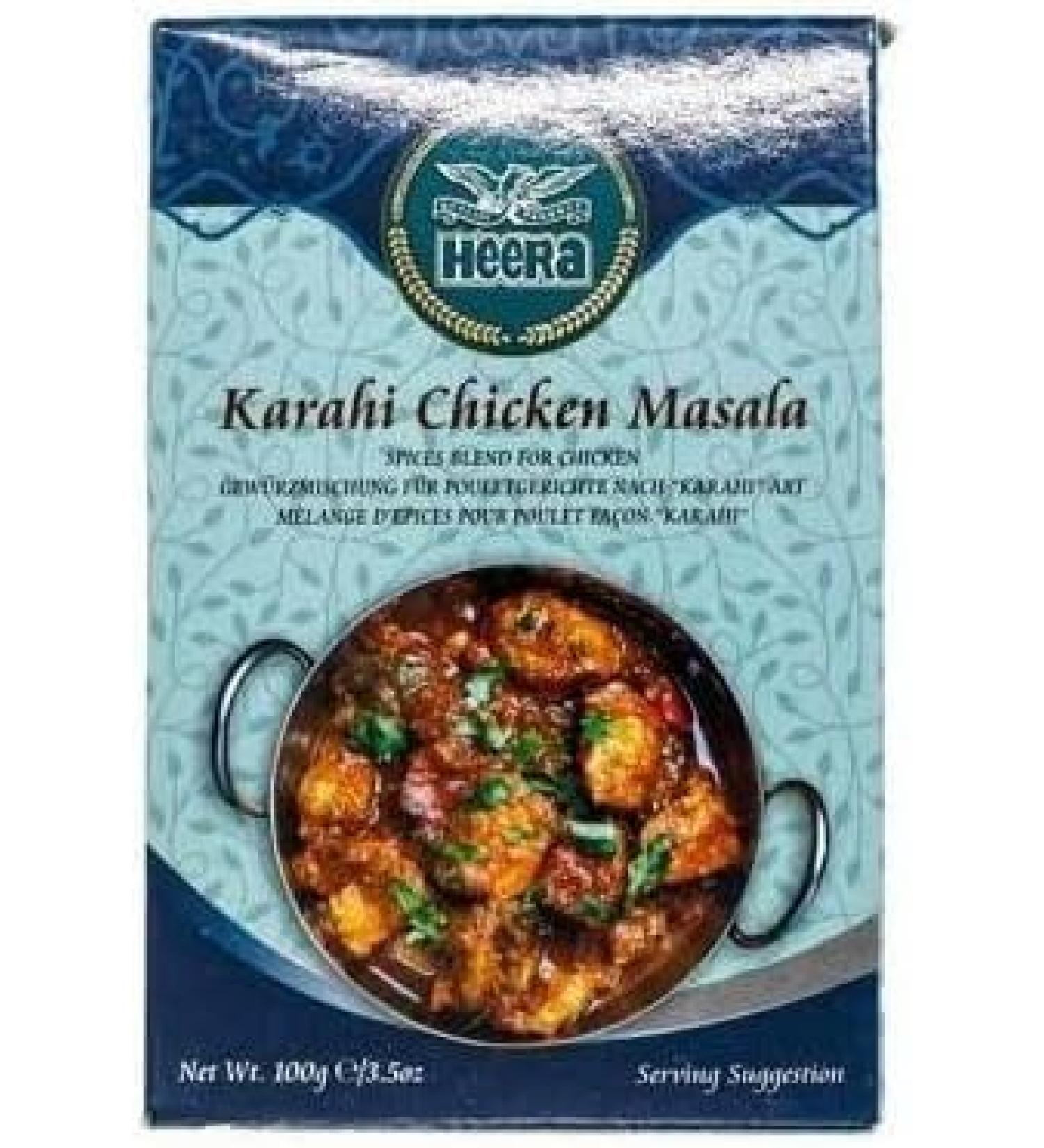 Heera Karahi Chicken Masala 100g Instant Karahi Chicken Masala - Spicy And Delicious- Makes Your Food Delicious - Enhances the flavours of the meal