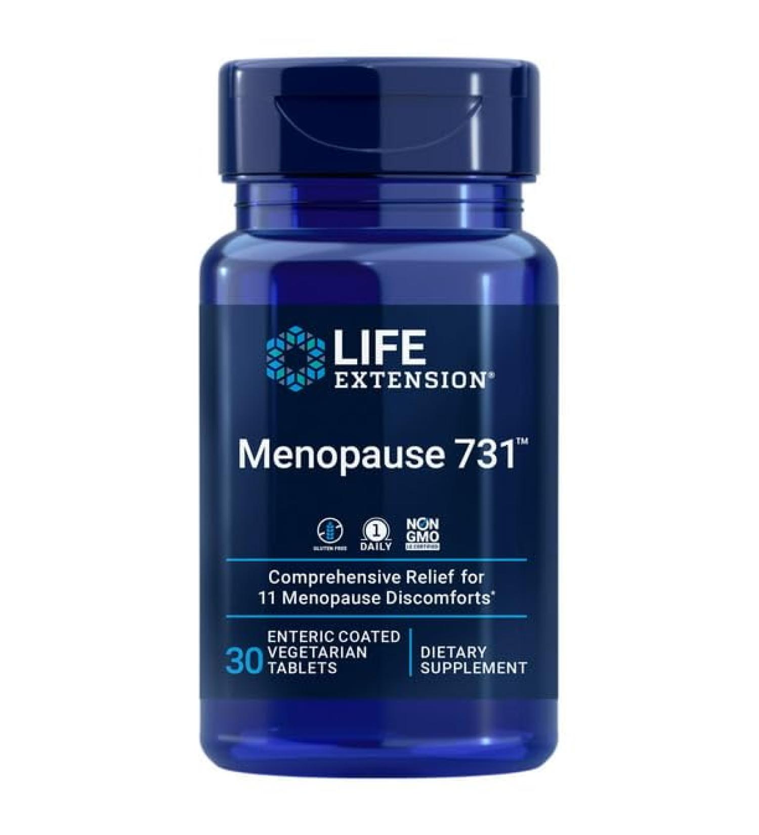 Life Extension Menopause 731 - Comprehensive Menopause Relief - 30 Vegetarian Tablets - Buy Online on GoSupps.com