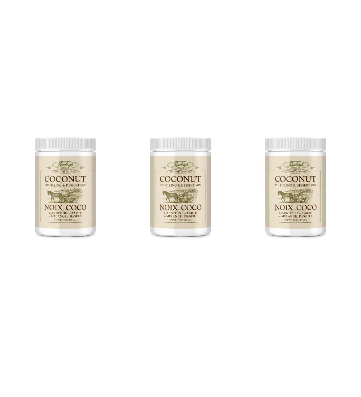 Rawleigh Coconut Pie Filling & Dessert Mix: 16 oz / 454g - Pack of 3 454 g (Pack of 3) - Buy Online on GoSupps.com