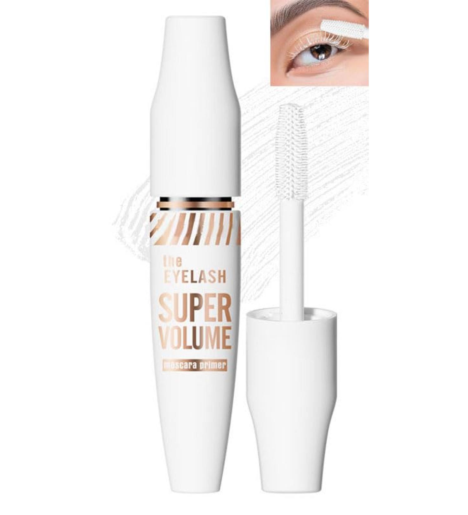 White Mascara Base (Eyelash Set) Super Curled & Thick Eyelashes Waterproof & Smudge-Proof Long-Lasting Glamour & Voluminous Eyelashes. - Buy Online on GoSupps.com