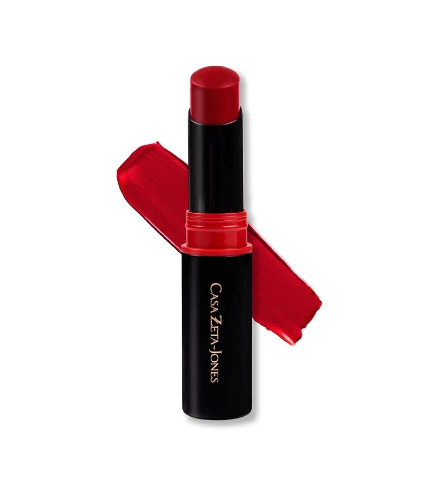 WUNDERBROW x Casa Zeta-Jones Satin Lipstick - Burnt Crimson Red - Buy Online on GoSupps.com