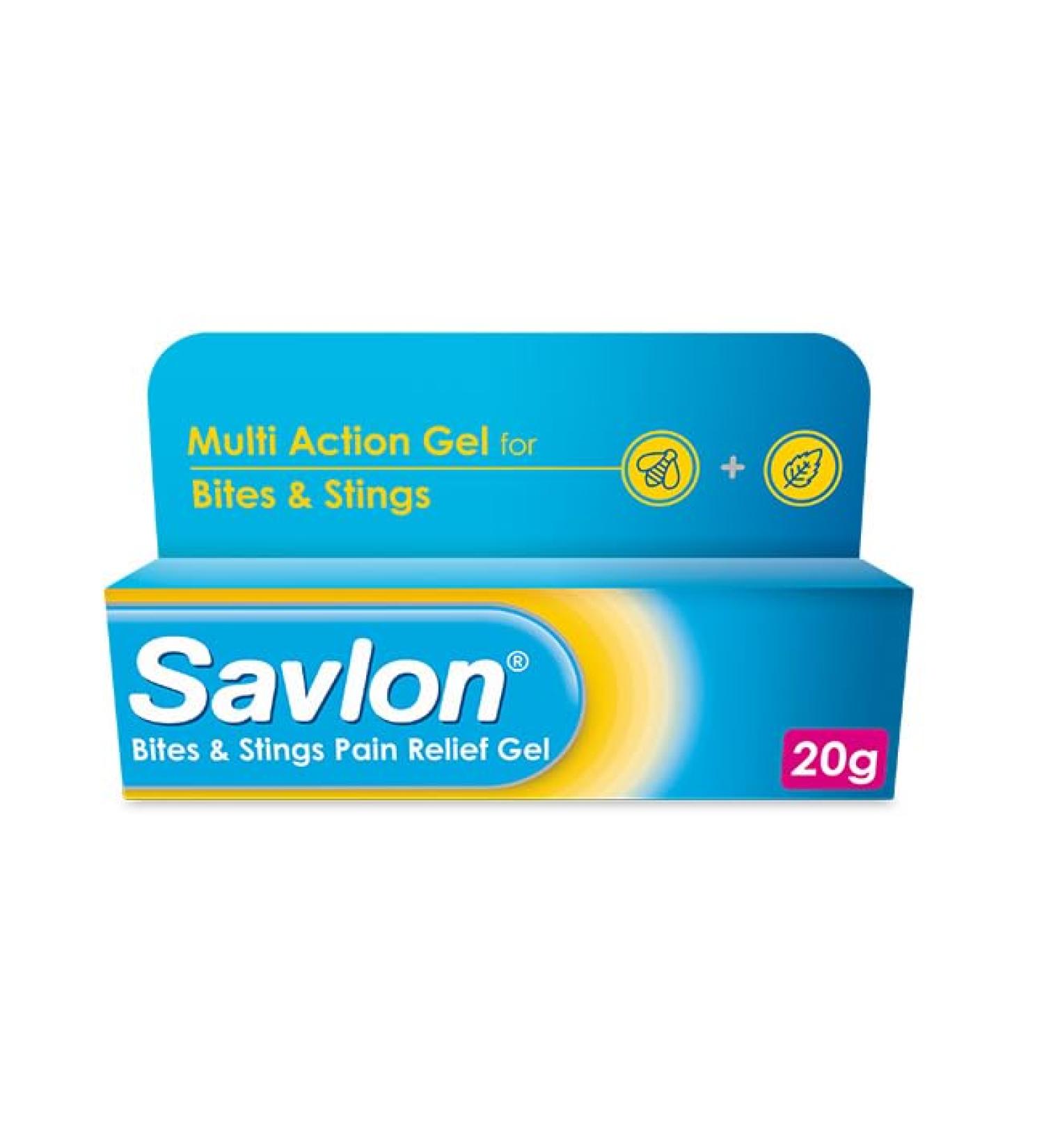 Savlon Bites & Stings Pain Relief Gel - Fast Acting Formula (1 Pack) - Buy Online on GoSupps.com