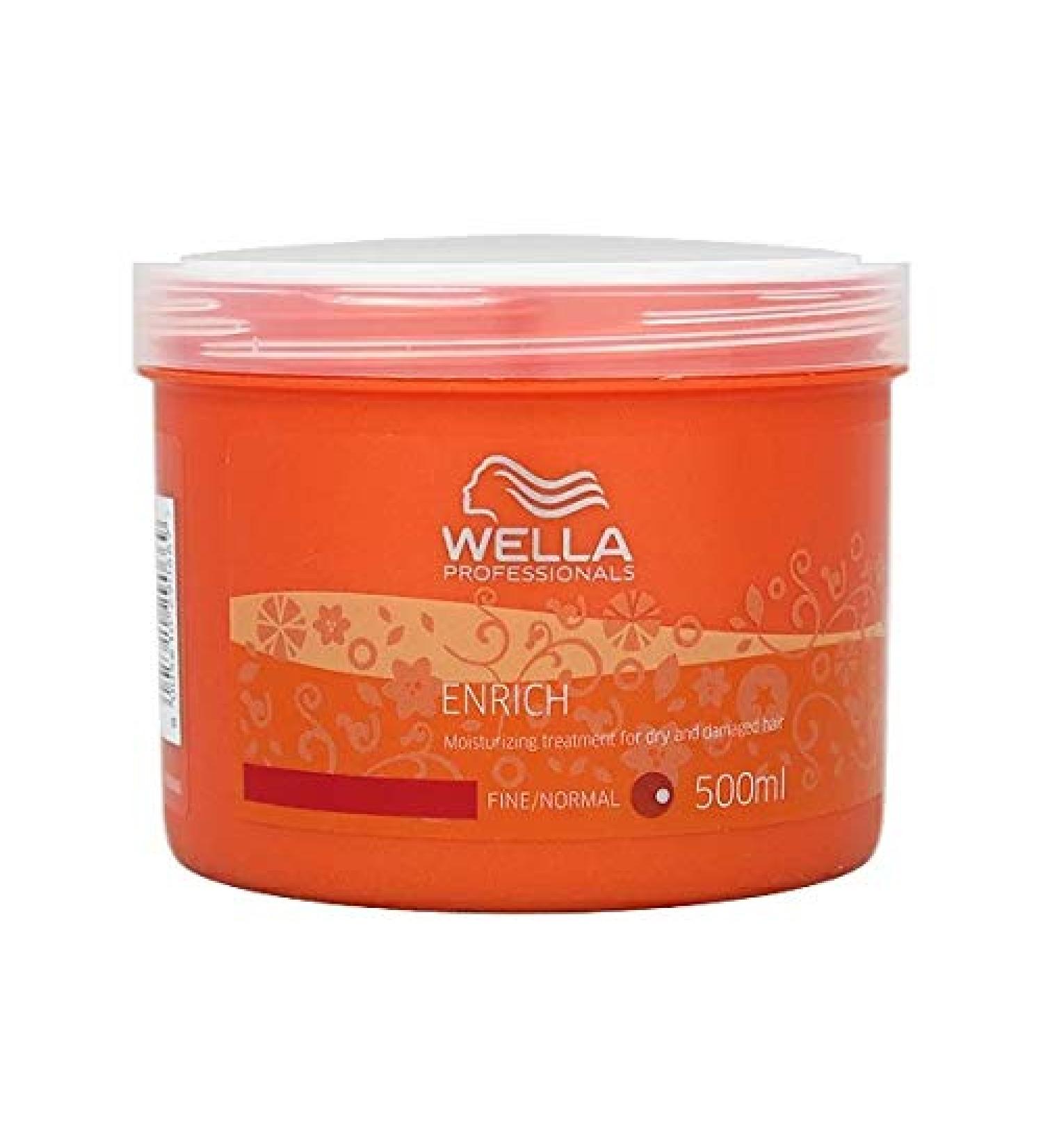 Wella Enrich Moisturizing Treatment For Dry & Damaged Hair (Fine/Normal) - 500ml/16.7oz