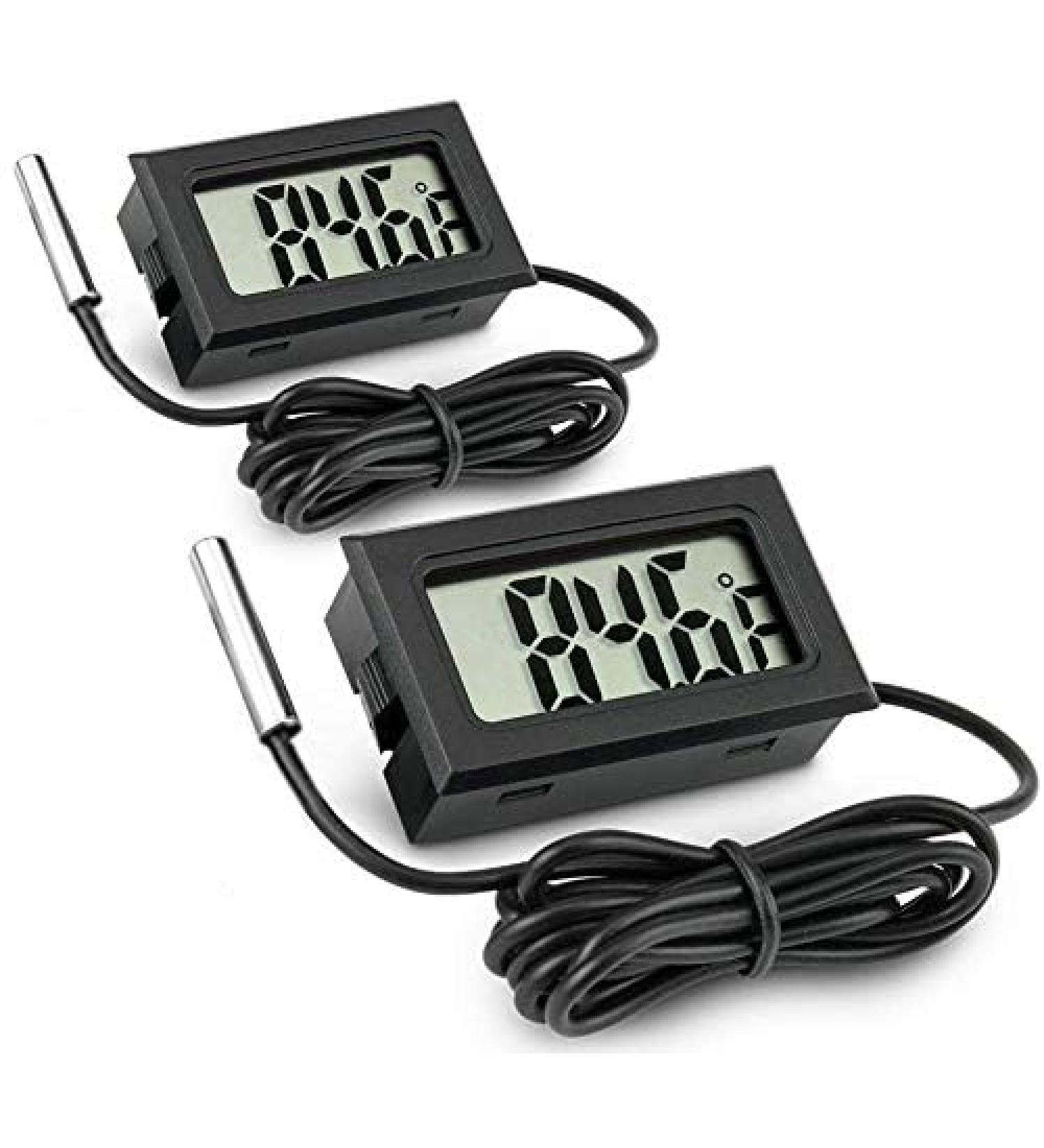 Zhiting Mini LCD Digital Thermometer Hygrometer - Ideal for Aquariums Reptiles & Vehicles | Accurate Interior Temperature & Humidity Monitoring - Buy Online on GoSupps.com
