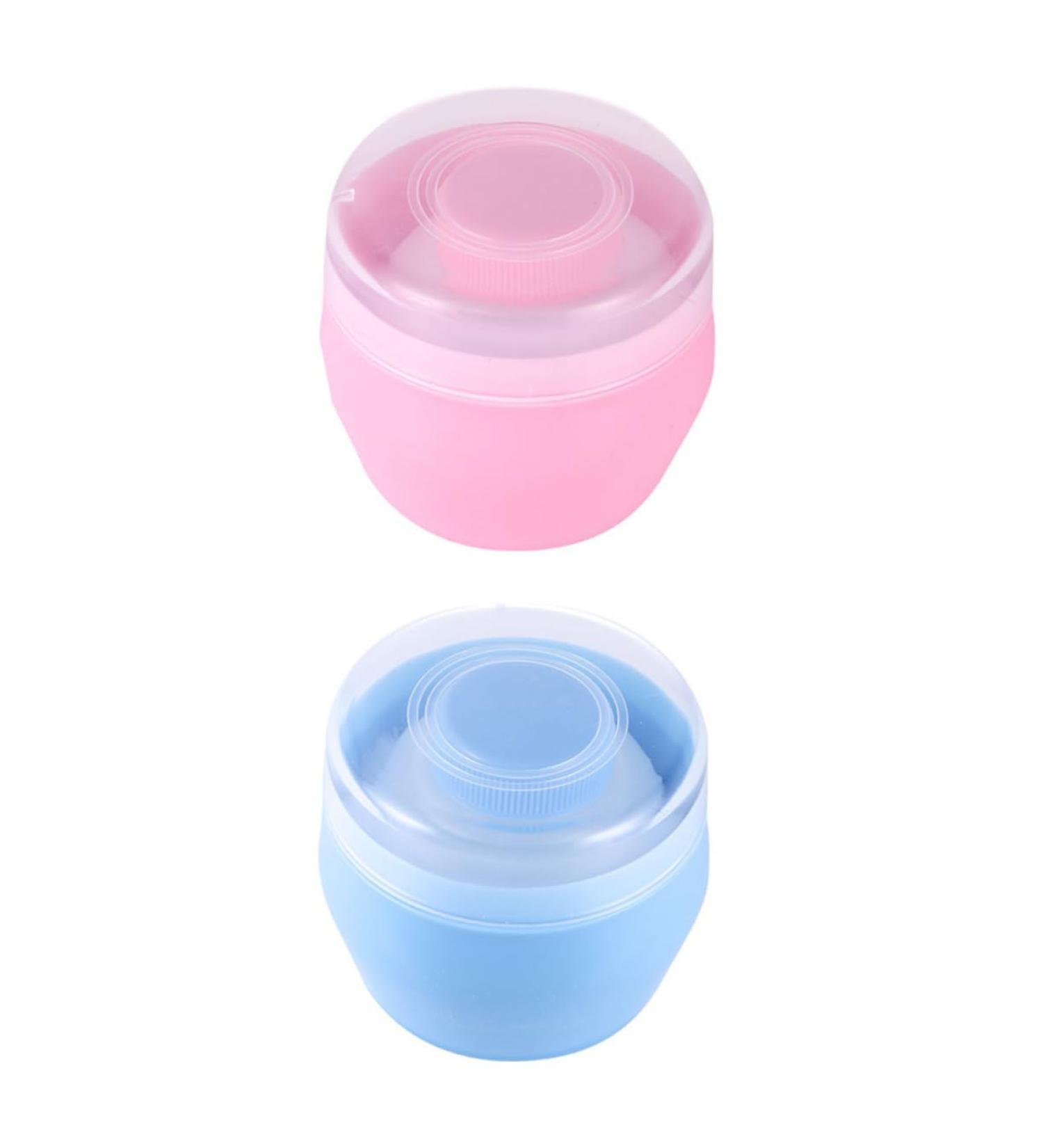  BIUDECO 2 Sets Body Powder Bottle Bulk Powder Bottle Compact Powder Puff Box For Child Makeup Powder Puff For Baby Powder For Baby Powder - Buy Online on GoSupps.com