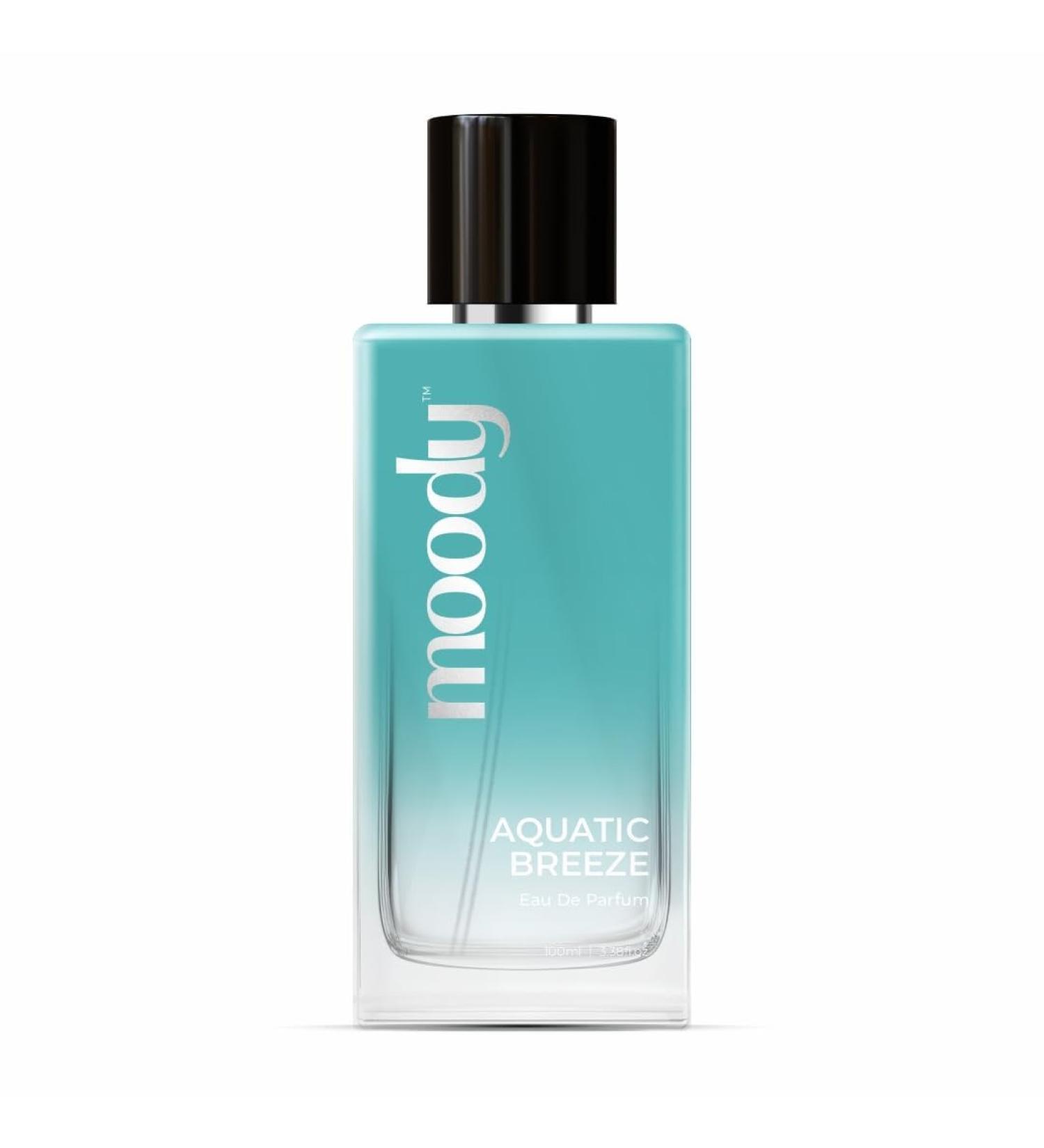 Moody Premium Aquatic Breeze Perfume for Men | Eau De Parfum | Long Lasting Scent Upto 8 Hours | Luxurious EDP Fragrance with 20% Perfume Oil 100ml - Buy Online on GoSupps.com