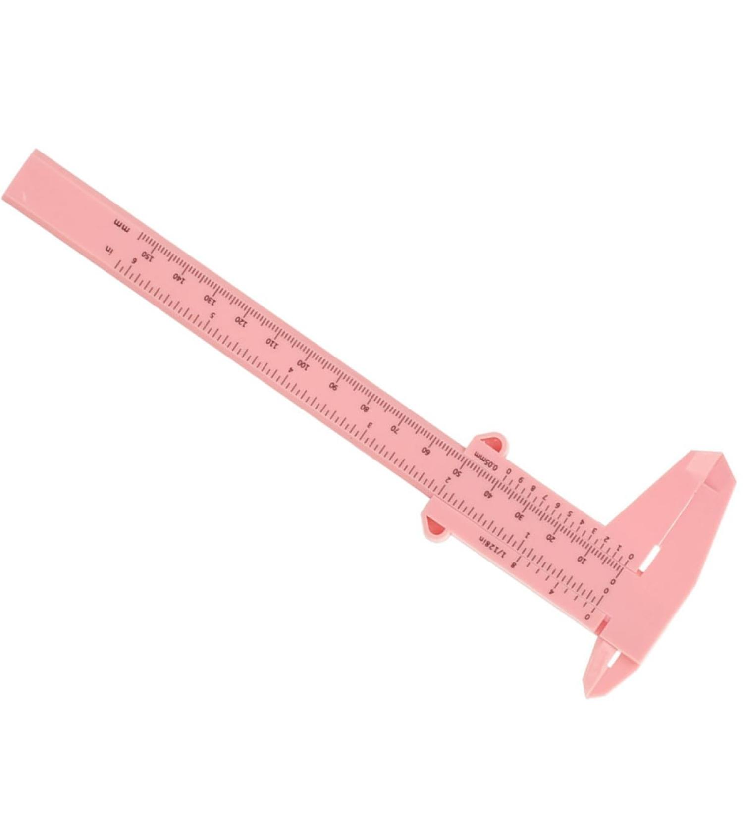 TOYANDONA Outil de Mesure des Sourcils 150 MM en Plastique Rose R gle Sourcils Pr cise Vernier Coulissant Compas Facial Portable pour Maquillage et Microblading - Buy Online on GoSupps.com