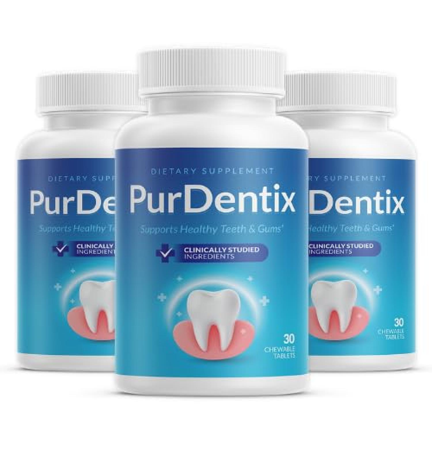 PurDentix Oral Health Probiotic 4-Strain Formula for Healthy Gums Teeth & Fresh Breath 90 Chewable Tablets - Buy Online on GoSupps.com