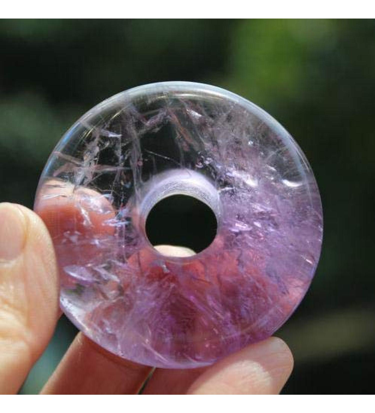 5216mm Amethyst Quartz Natural Crystal Circle Carved74g ningxiao - Buy Online on GoSupps.com