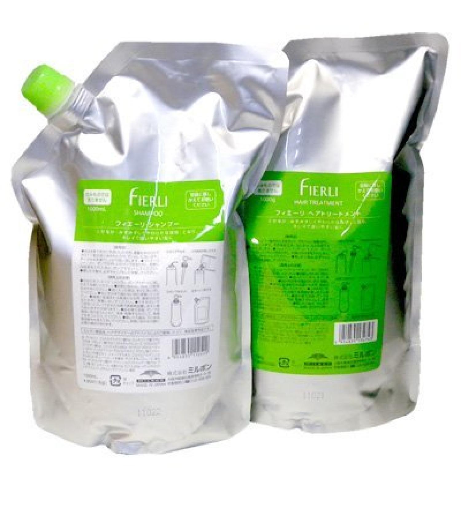 Milbong Fieri Shampoo 1000ml & Treatment 1000g refill set