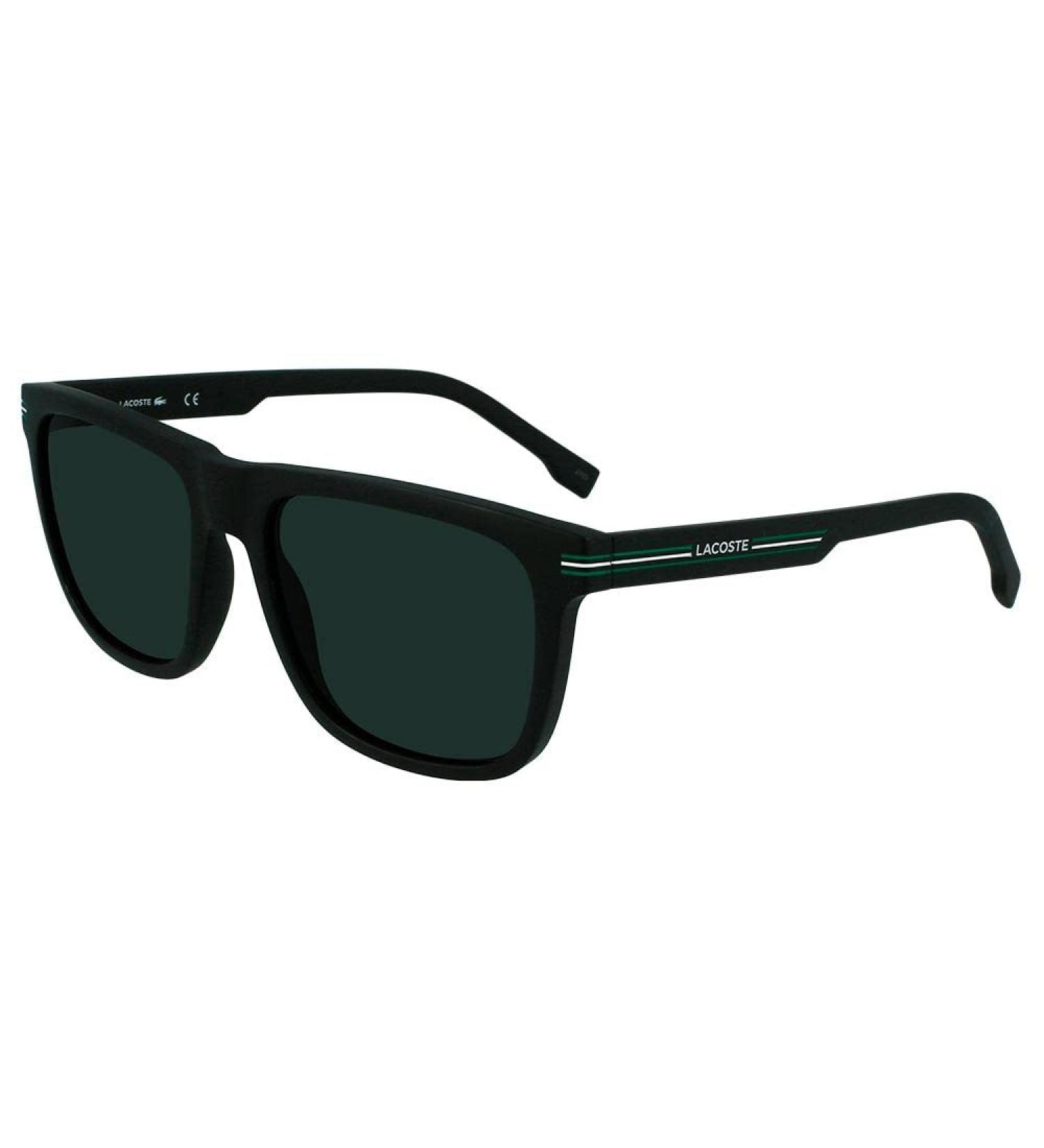 Lacoste Men's Matte Black Sunglasses | Stylish One Size Eyewear for All | International Shipping Available - Buy Online on GoSupps.com