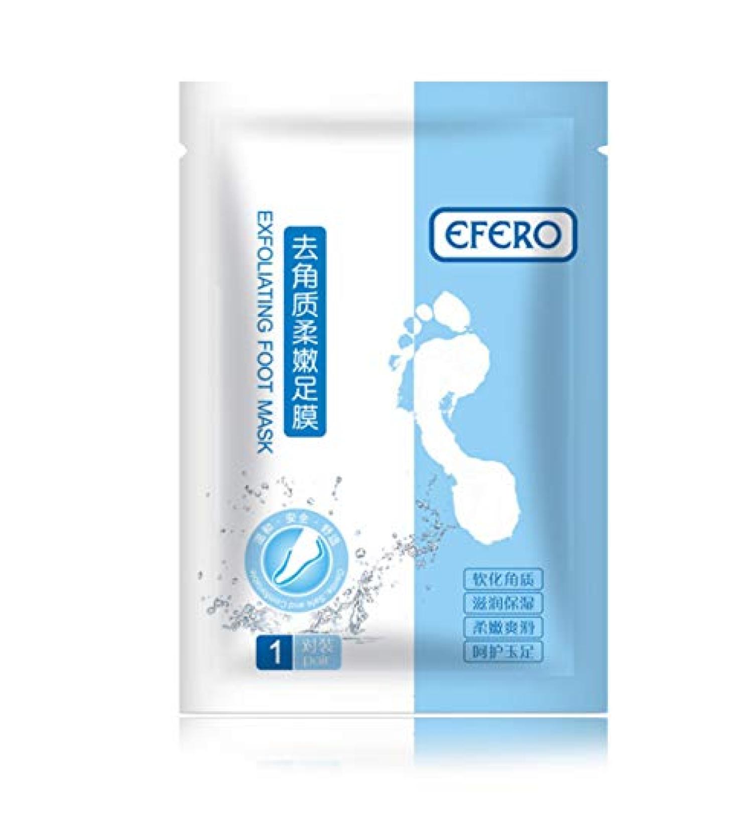 efero Peeling Foot Masks - Remove Dead Skin & Achieve Smooth Heels | Pedicure Socks for Soft Feet - Buy Online on GoSupps.com