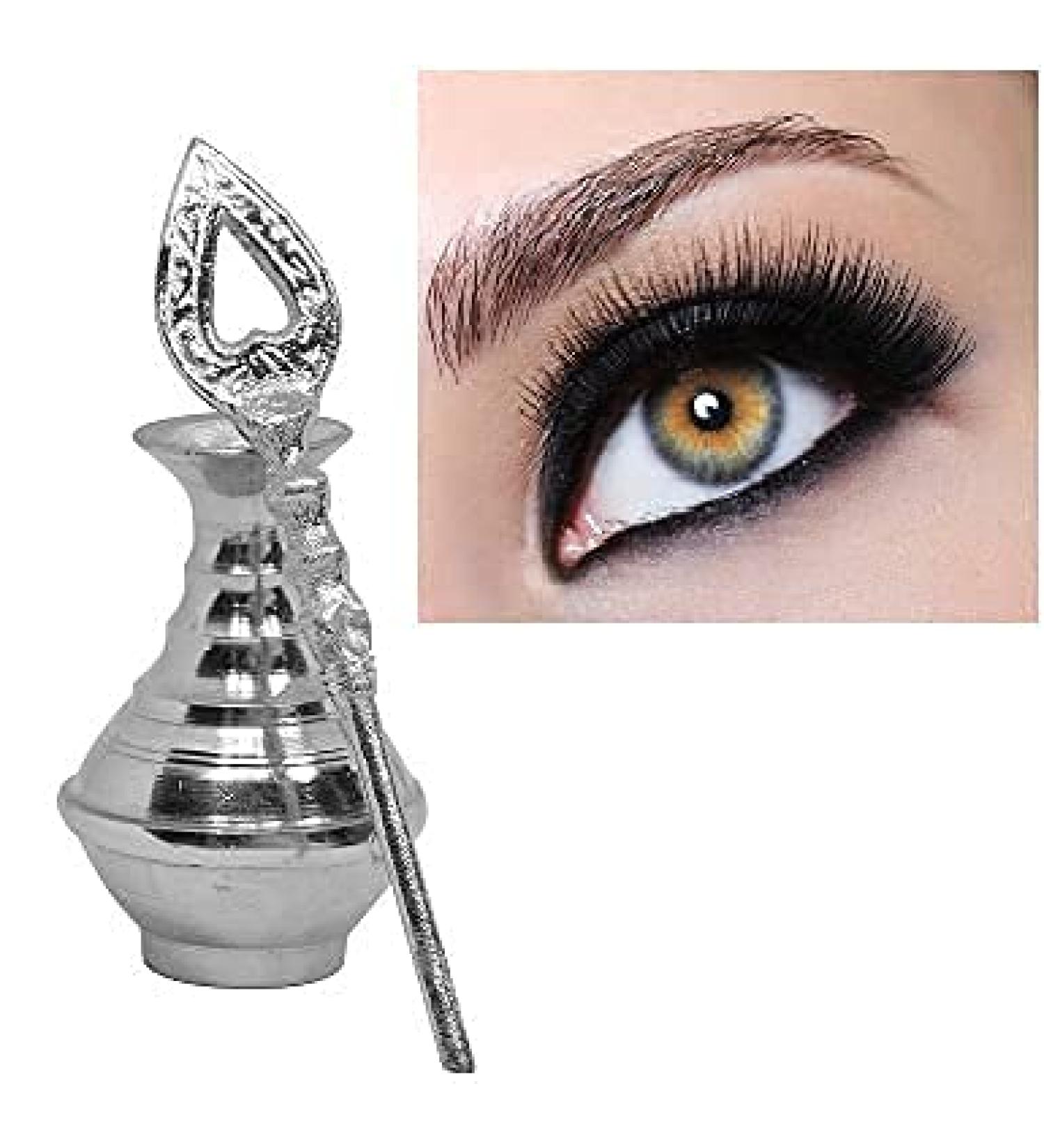 Surma Kajal Powder Storing Surme Dani - Matte Black Finish | For Women & Girls - Buy Online on GoSupps.com