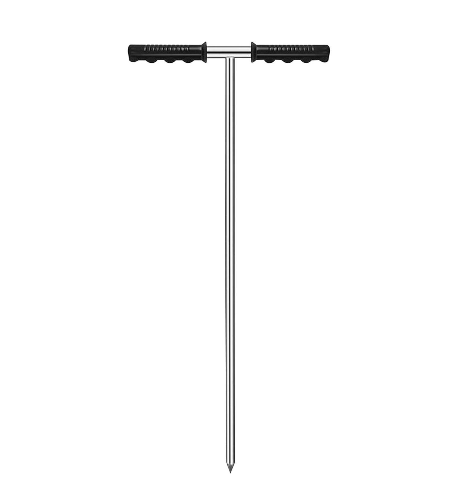 Sysdisen Soil Sample Probe - 32-48 Inch Stainless Steel Floor Test Kit with T-Handle for Garden Lawn & Farm Soil Testing - Buy Online on GoSupps.com
