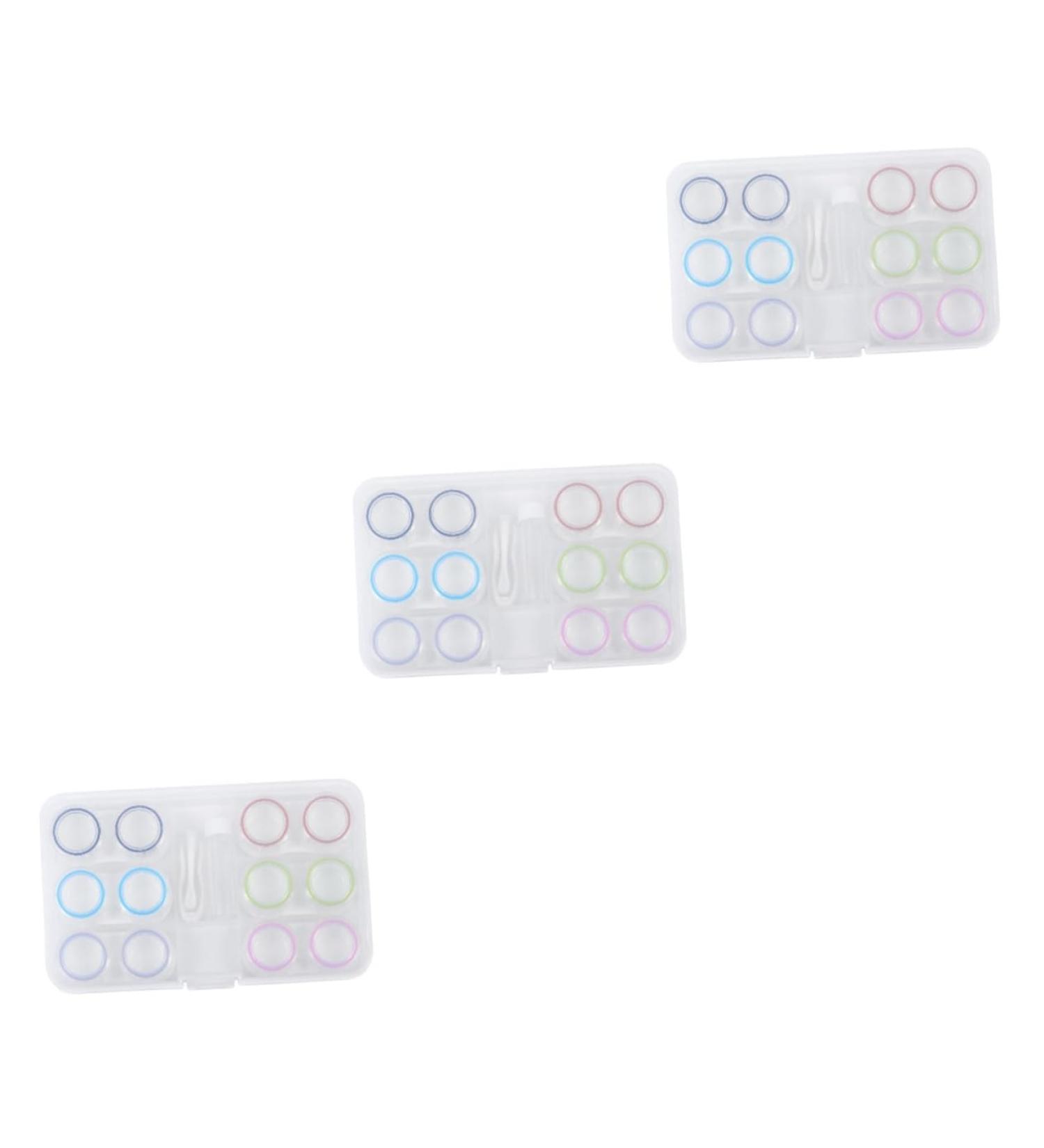 Buy Healvian Lens Container - Glass Pearls Storage Case for Contact Lenses | Travel-Friendly Lens Holder | Durable & Stylish Glasses Care Box - Buy Online on GoSupps.com