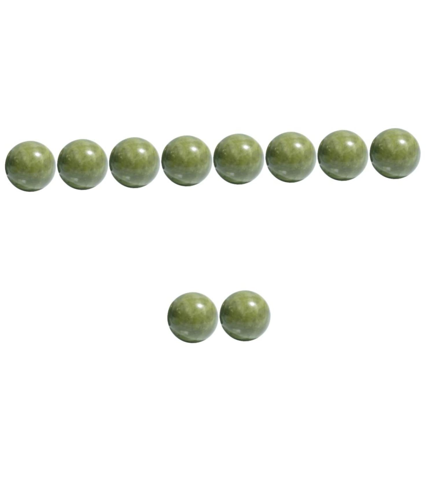 Lurrose 10 PC Green Jade Handball Massage Balls | Marble Fitness & Relaxation Tools | International Shipping Available - Buy Online on GoSupps.com