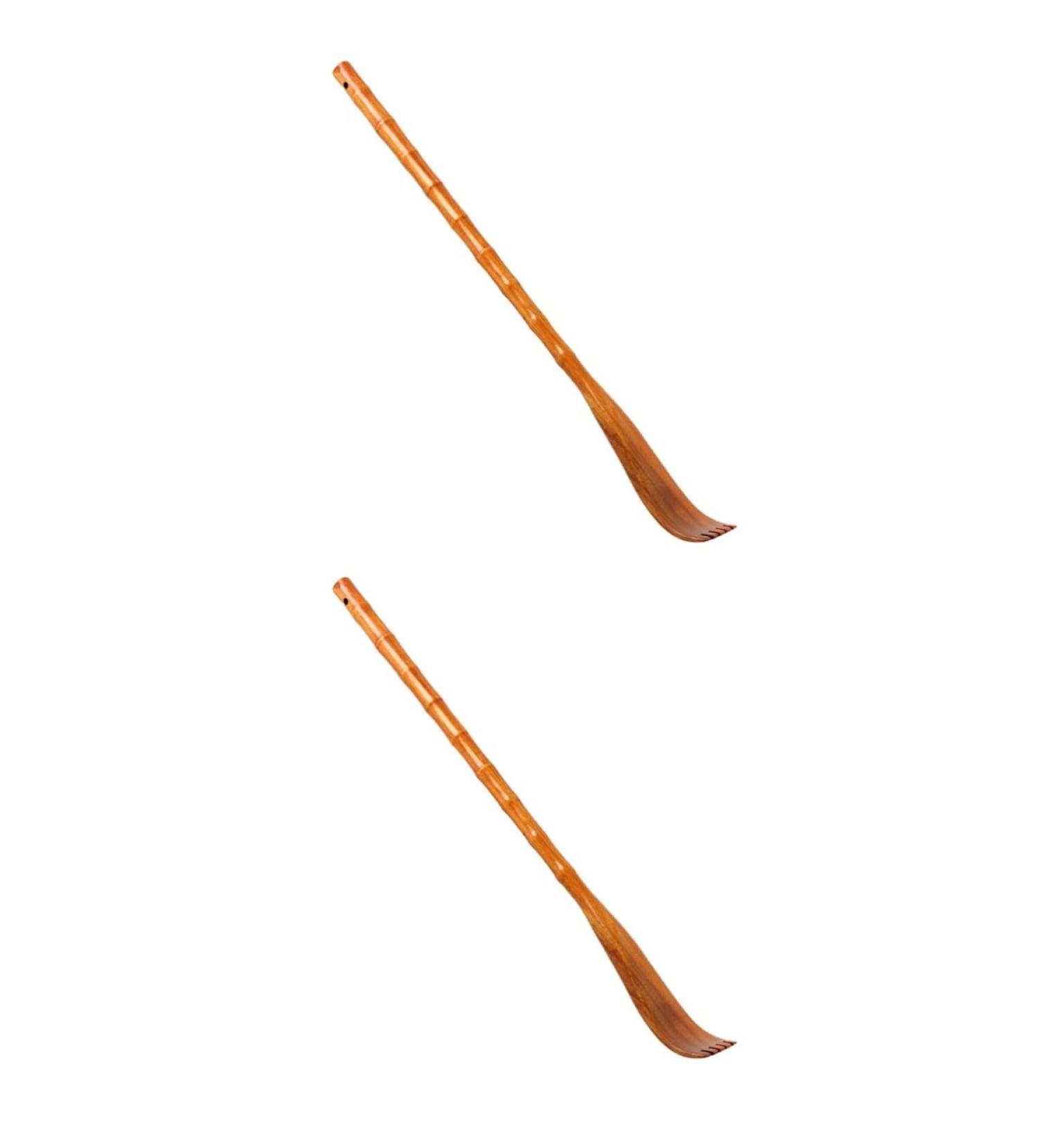 Minkissy 2-Piece Wooden Shoe Openers & Manual Massage Tools - Flexible Wooden Back Massagers & Scratchers for Self-Care - Buy Online on GoSupps.com