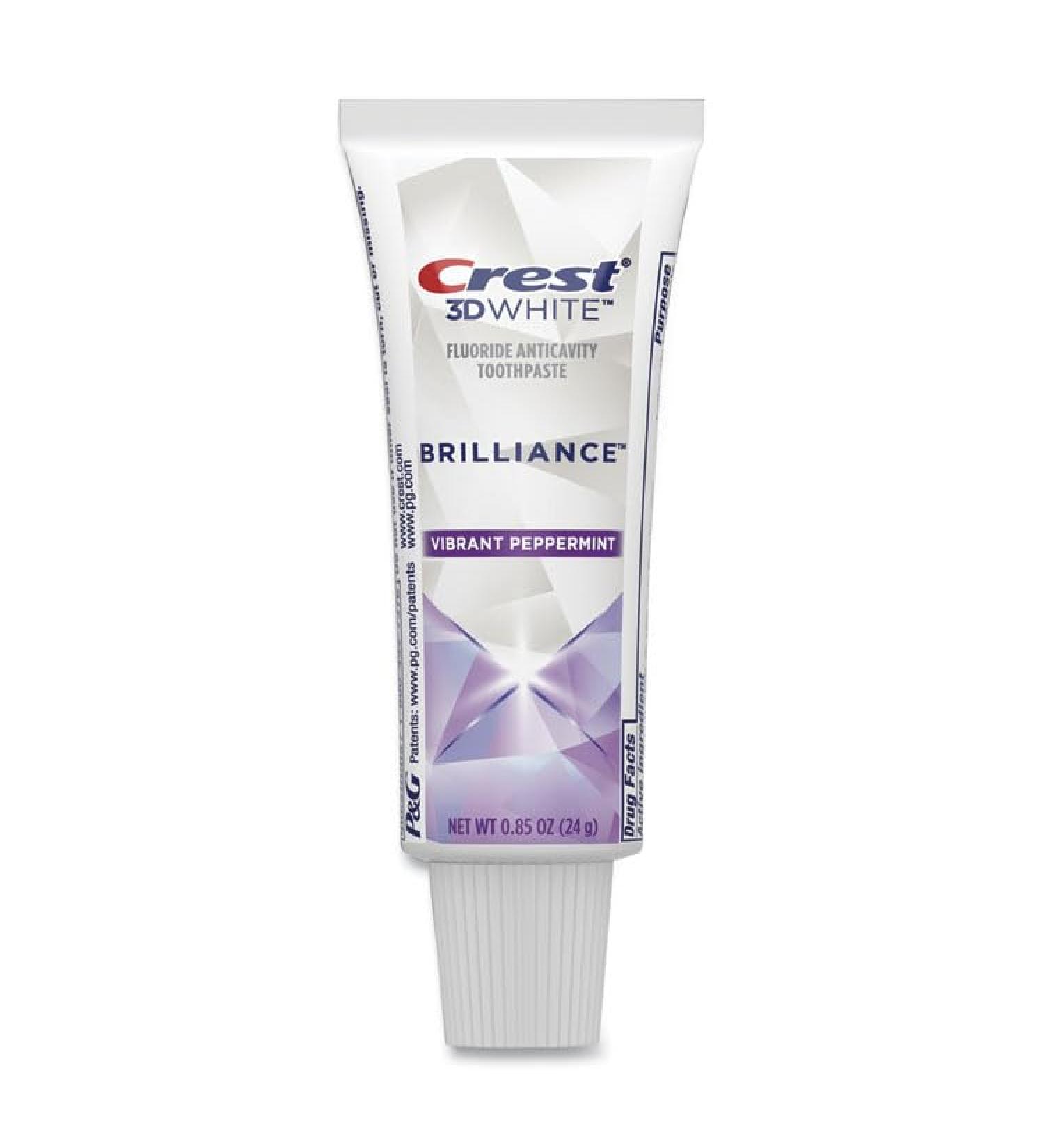 Procter & Gamble 06623 3D White Brilliance Advanced Whitening Technology + Advanced Stain Protection Toothpaste 0.85 Oz Tube 72/Carton - Buy Online on GoSupps.com