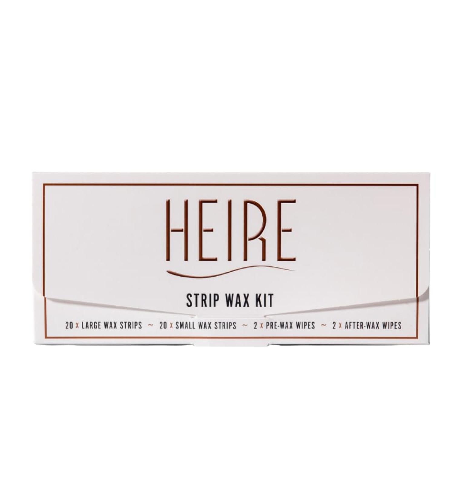 Heirewax Kit de Bandes de Cire | pilation Professionnelle Domicile | Bandes de Cire Flexibles pour une Peau Lisse | Convient pour les Jambes les Bras et le Visage | R sultats de Qualit Salon - Buy Online on GoSupps.com