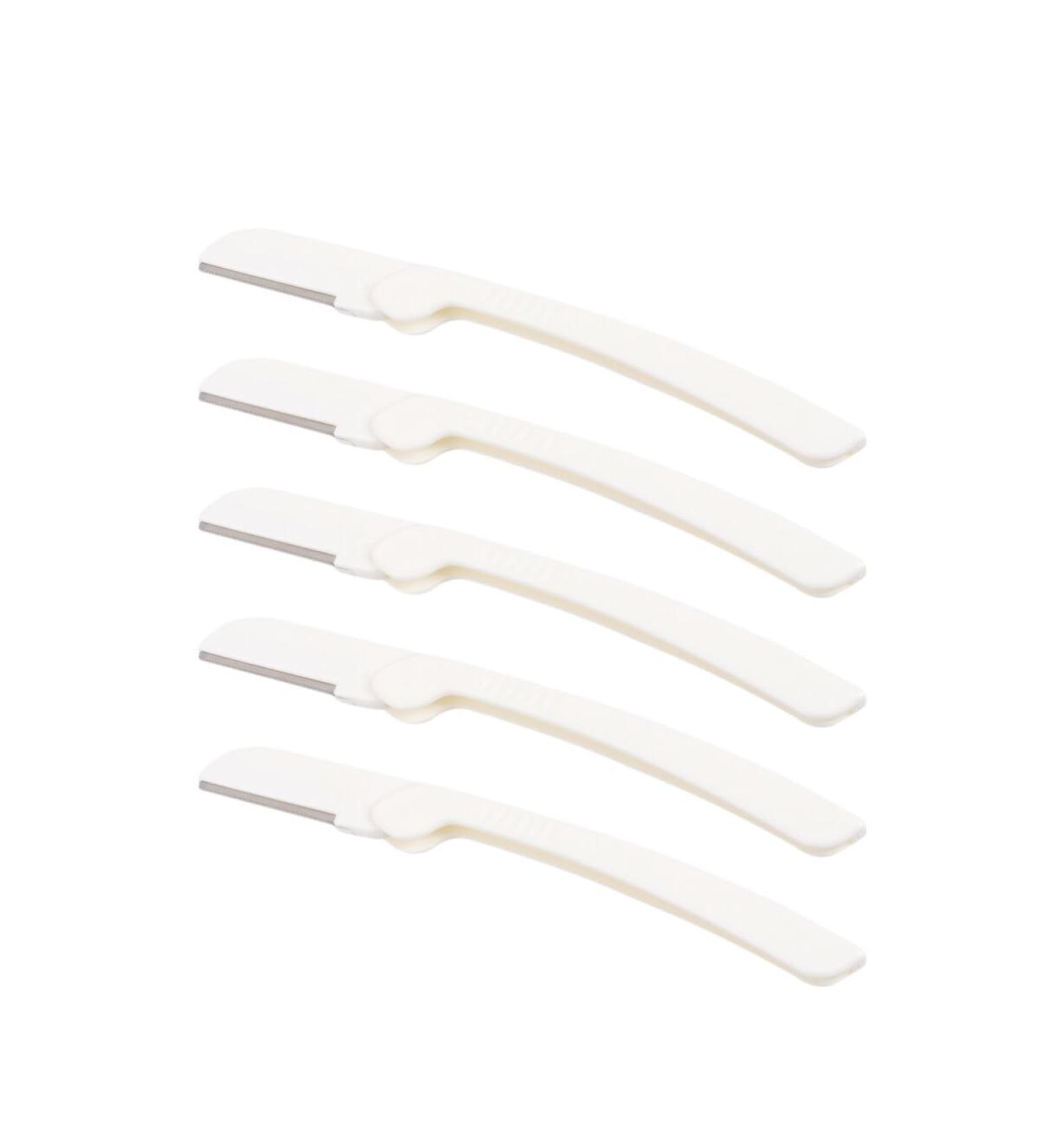 FRCOLOR FRCOLOR 9 Pieces Eyebrow Trimmer for Women Facial Shaver Eyebrow Trimmer Eyebrow Trimmer White Shaver Versatile Fold Men White Eyebrow Scraper