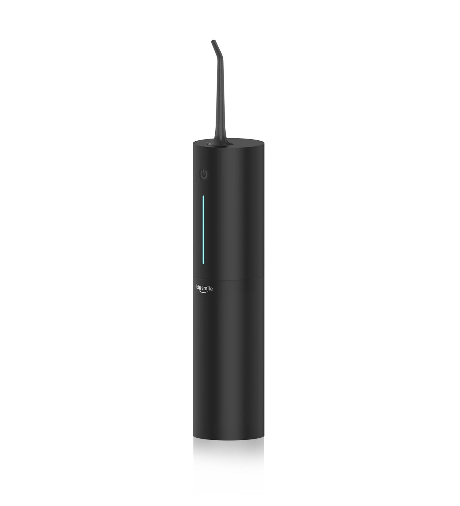 Bigsmile Black Mini Water Flosser - Cordless Oral Irrigator for Kids Travel & Sensitive Gums - Dentist Recommended - Buy Online on GoSupps.com