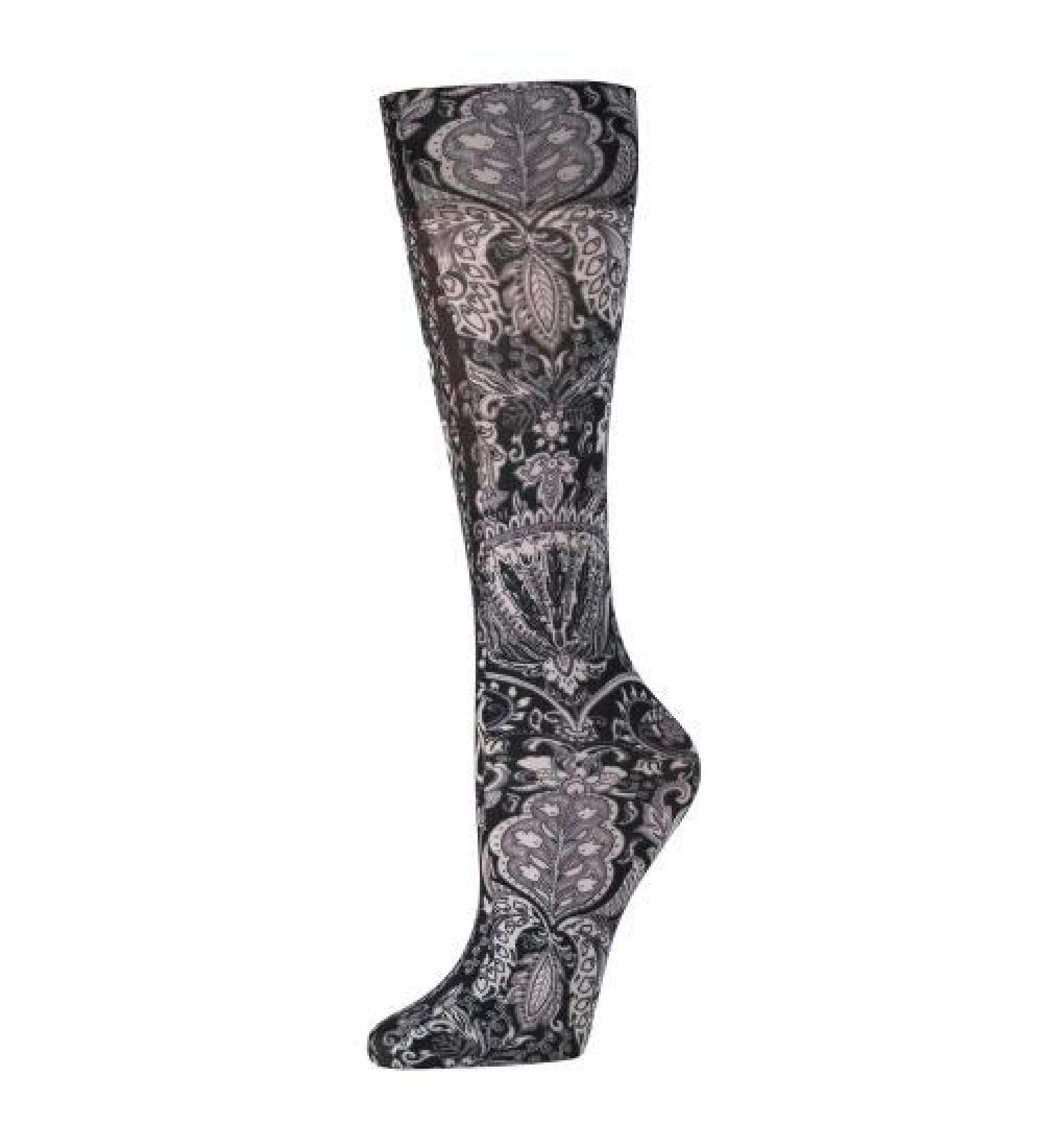 Red Moby Celeste-Stein-CMPS-2230 8-15 mmHg Compression Sock - Black & White Versache