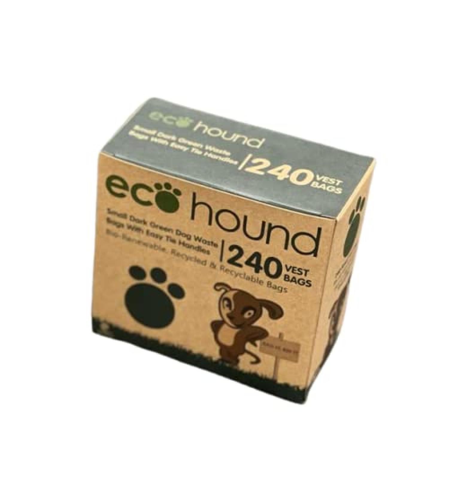 Ecohound Oceanex 240 Small Dog Waste Bags - 16 Rolls (240 Bags) | Tie Handles | Eco-Friendly and Biodegradable - Buy Online on GoSupps.com