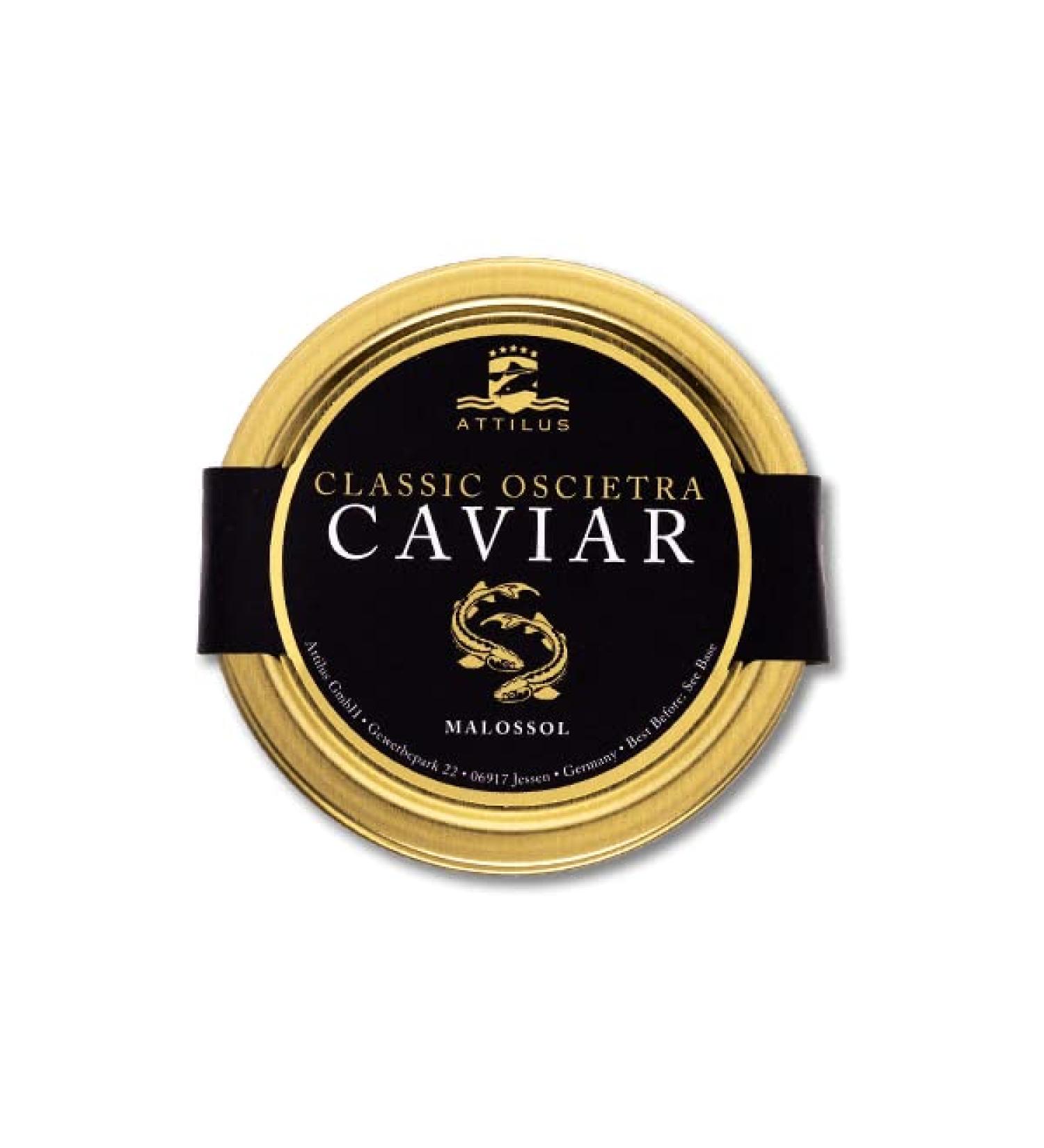 Attilus Caviar Classic Oscietra Caviar 50g - Premium Gourmet Seafood | International Shipping - Buy Online on GoSupps.com