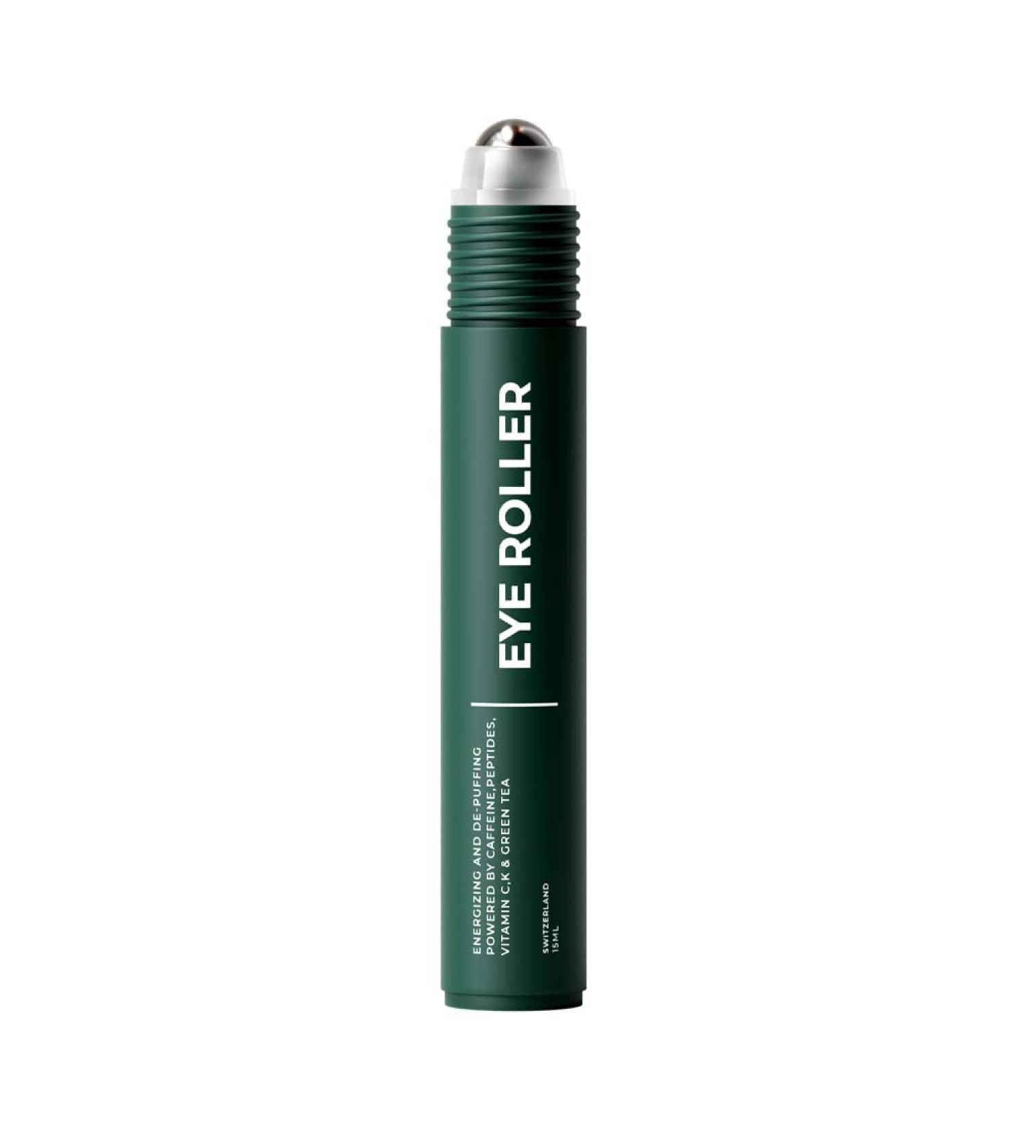 Wolf Project Under Eye Roller - Energizing Serum for Dark Circles & Puffiness - Men's Brightening Eye Cream with Caffeine, Vitamin C & Peptides (15ml) - Buy Online on GoSupps.com