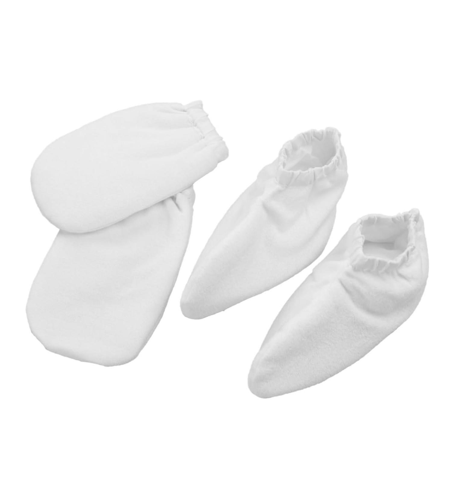 minkissy 2 Pairs Spa Gloves Insulated Gloves Bath Treatment Mitt Foot Spa Cover Paraffin Wax Gloves Hand White Product - Buy Online on GoSupps.com