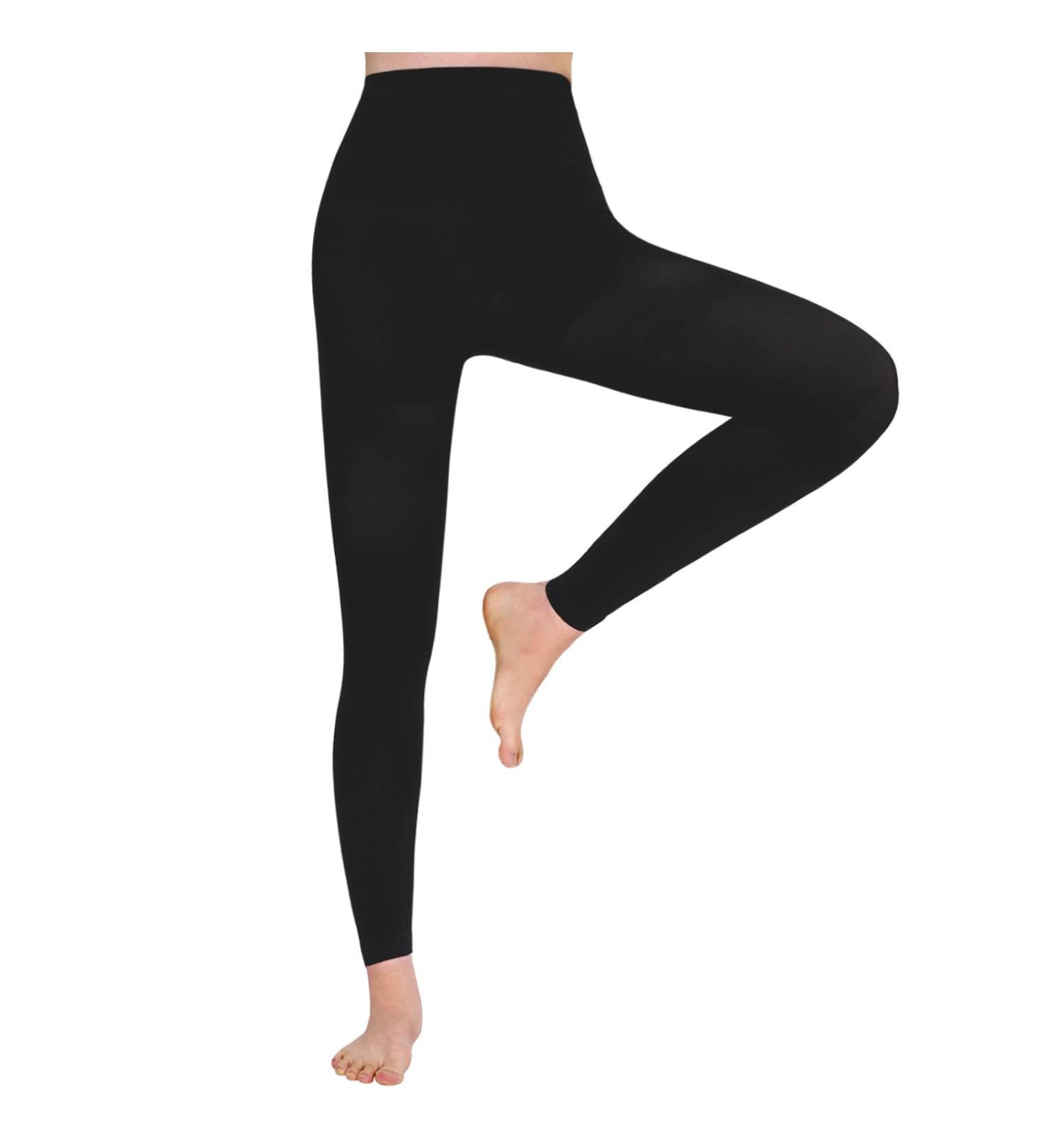 Evolyline Medical Compression Pantyhose for Women & Men 20-30mmHg Footless Graduated Support Tights Compression Pantyhose Opaque Compression Socks Stockings for Varicose Veins Edema Flight Nursing Black S - Buy Online on GoSupps.com