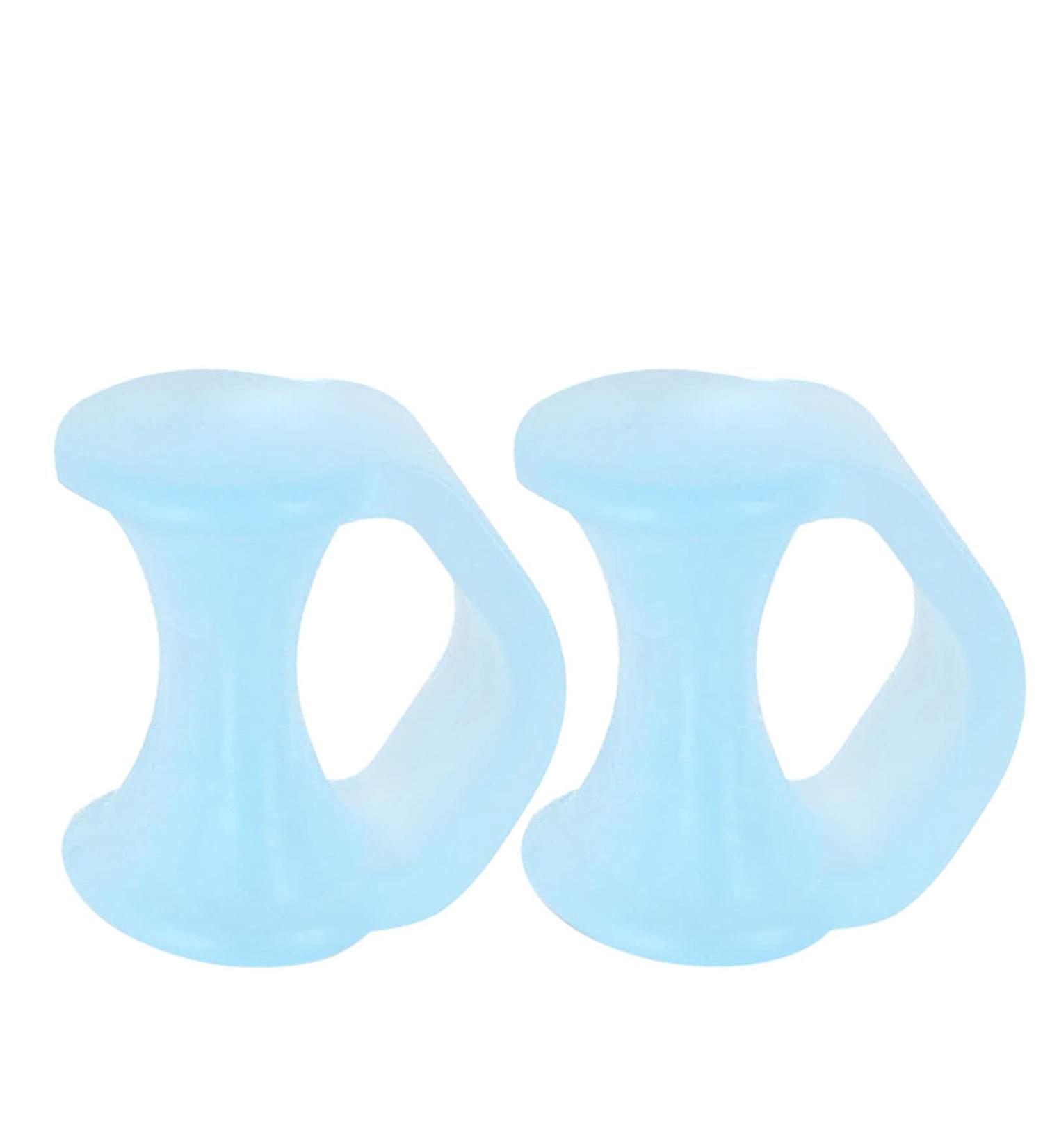 Pinky Toe Straightener & Bunion Corrector - Gel Spacers for Crooked Toes & Calloused Feet - Light Blue, One Size - Buy Online on GoSupps.com