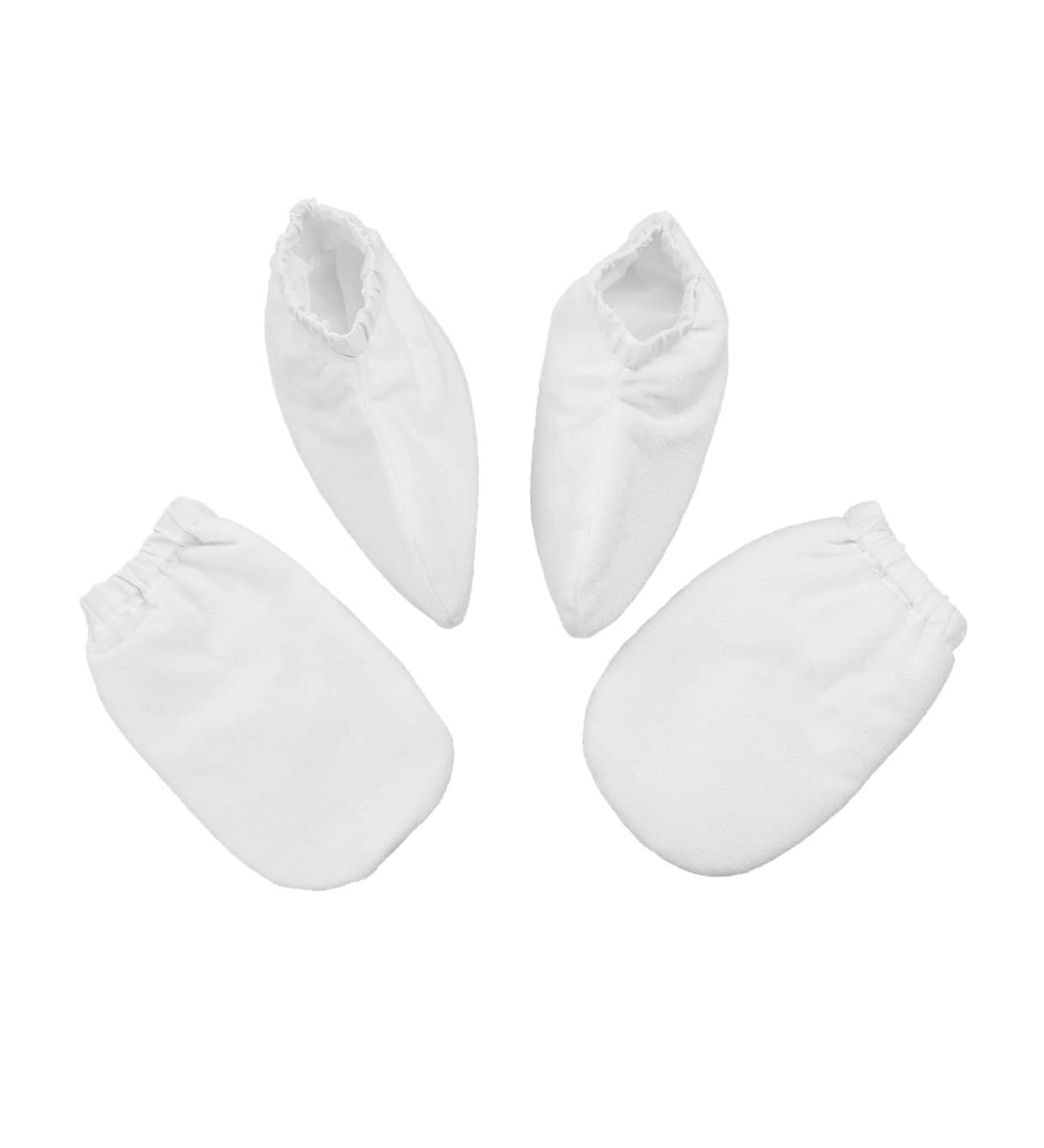 PLAFOPE 2 Paires Mitaines Paraffine Blanches Housse pour Bain de Paraffine Mitaines Isolantes pour Soins Chaleur Spa - Buy Online on GoSupps.com