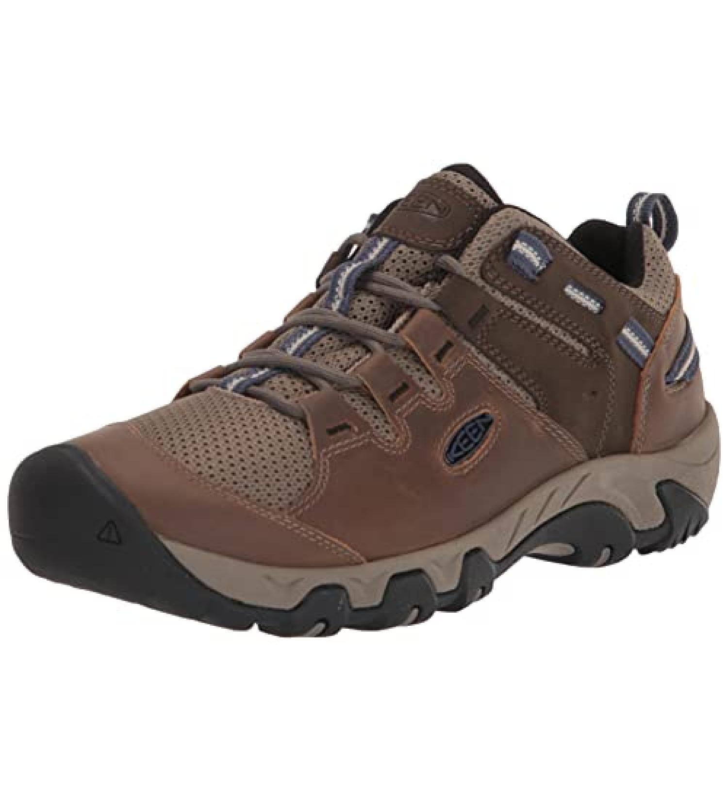 KEEN Women's Steens Vent Low Height Hiking Shoes - Size 8 Shitake/Crown Blue - Buy Online on GoSupps.com