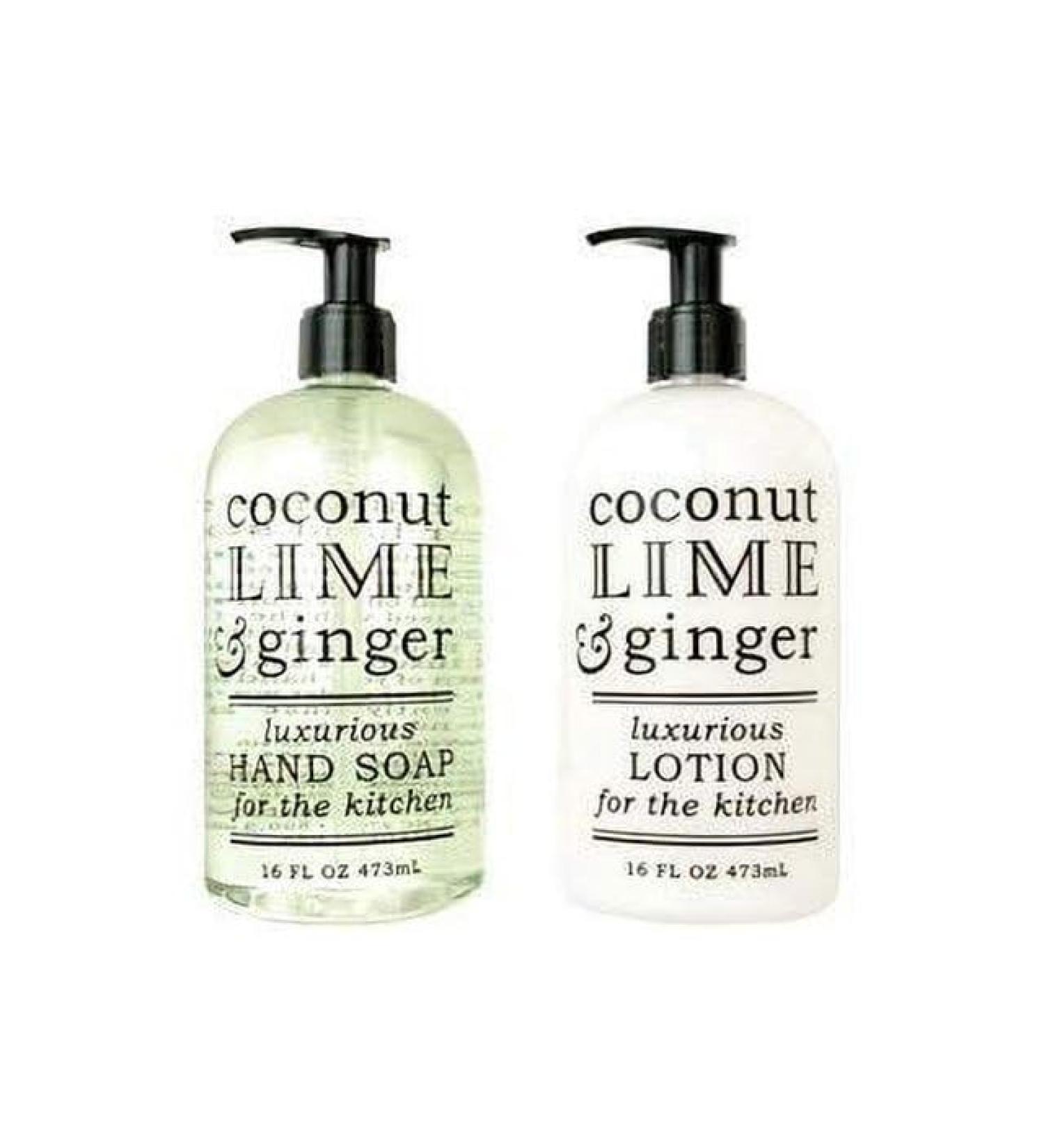 Greenwich Bay Trading Company Kitchen Collection: Coconut Lime & Ginger (Hand Soap & Lotion)