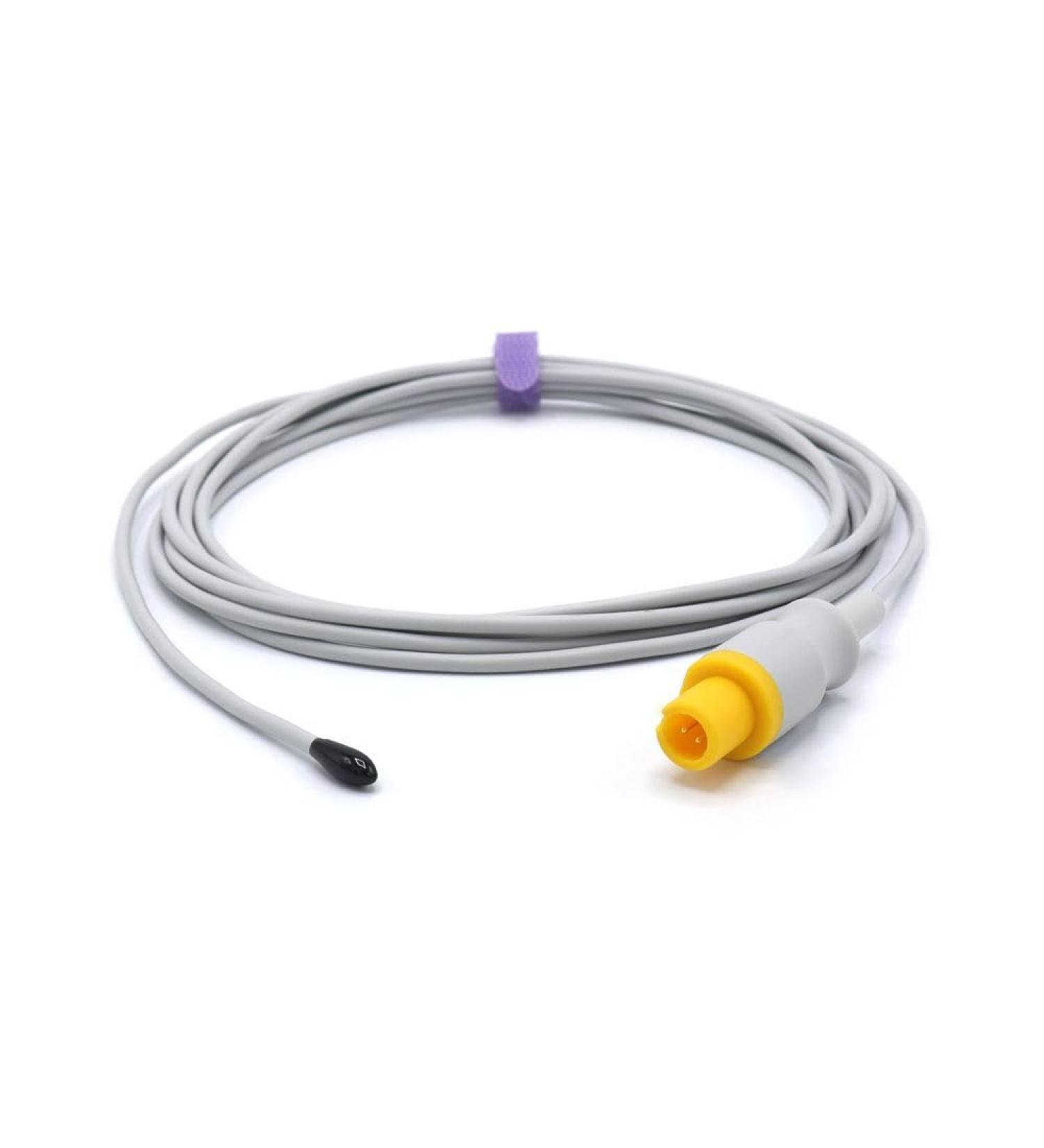 Sino-K Esophageal/Rectal Temperature Probe for Adults - Mindray Compatible 3m Length 2-Pin - Model 0011-30-37382 | International Shipping Available - Buy Online on GoSupps.com